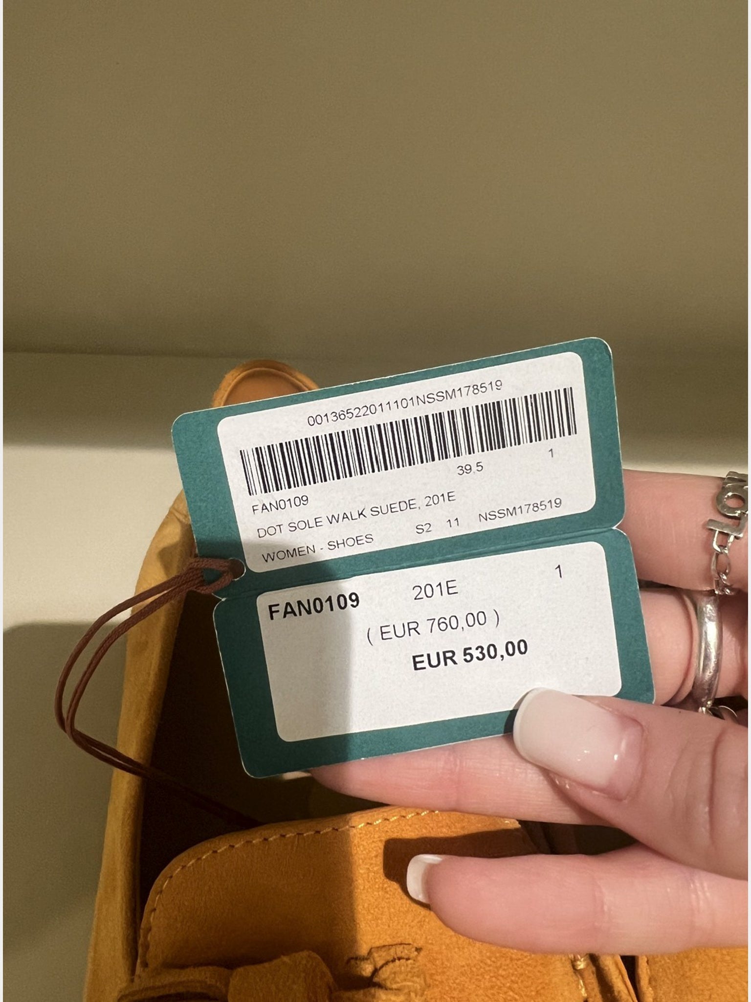 Loro Piana Damskie Buty Żółte Dot Sole Walk Suede FAN0109Loro Piana