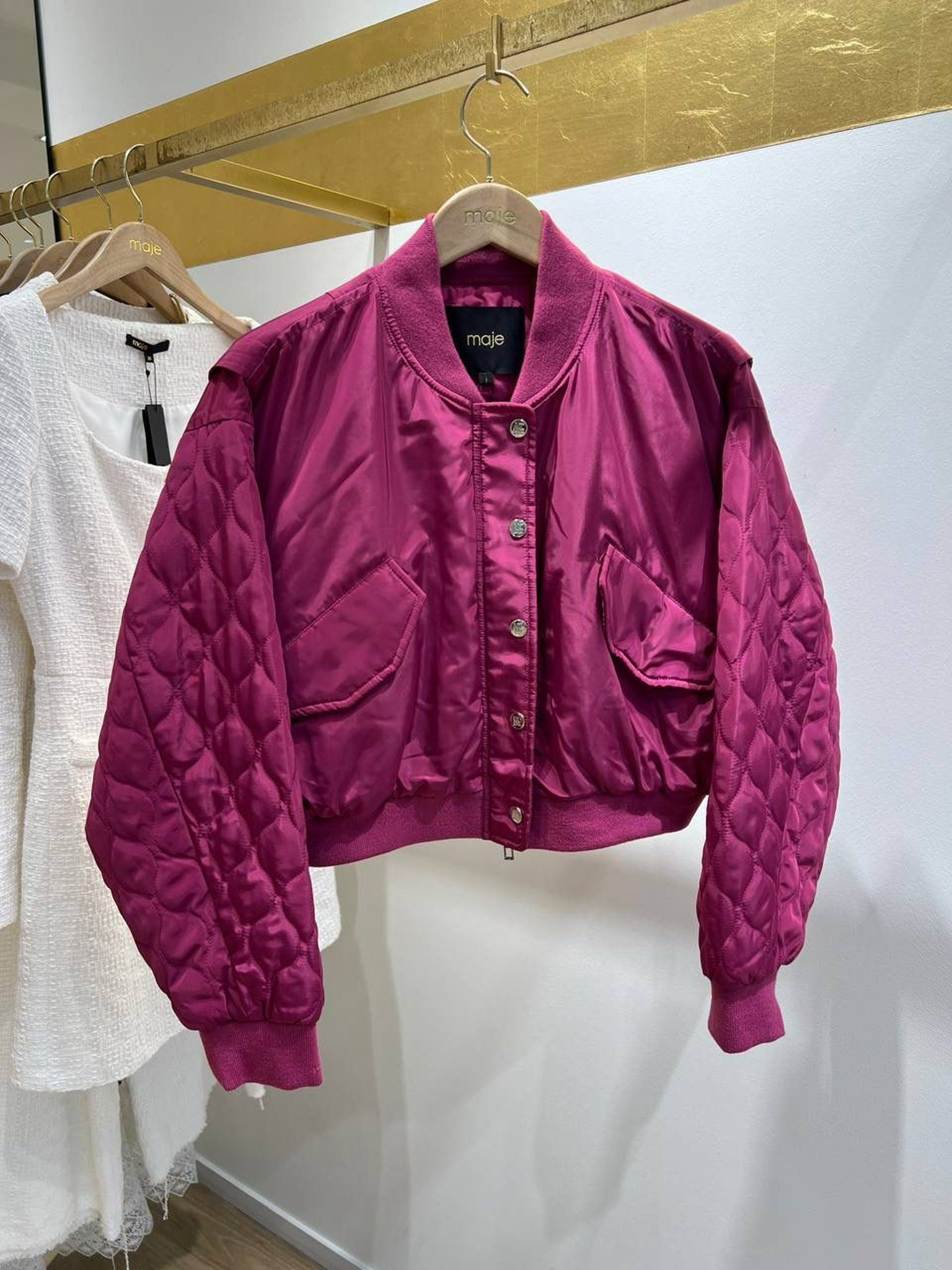 Maje Badiane Rose Fuchsia JacketMaje