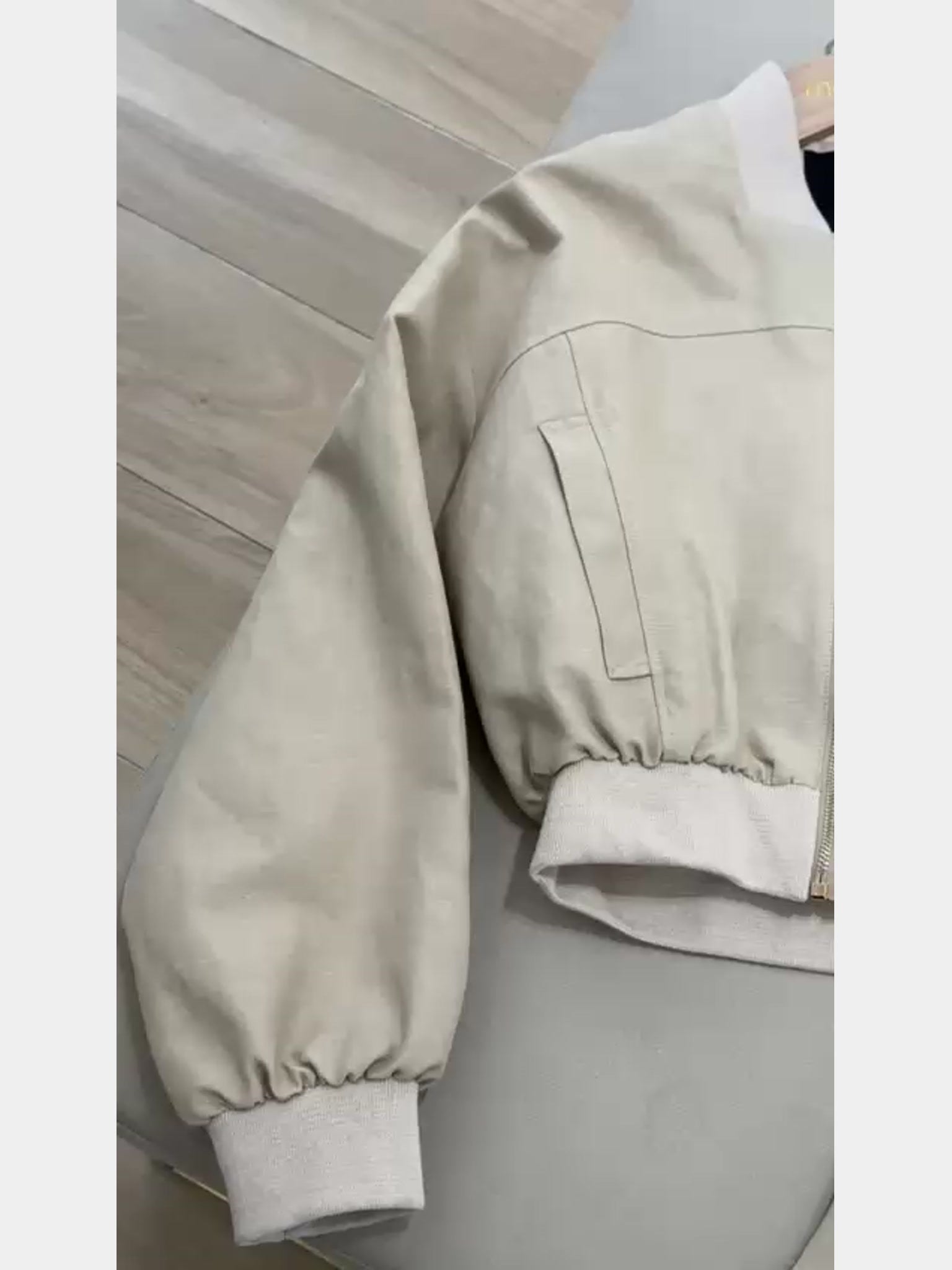 Maje Beige Mini JacketMaje