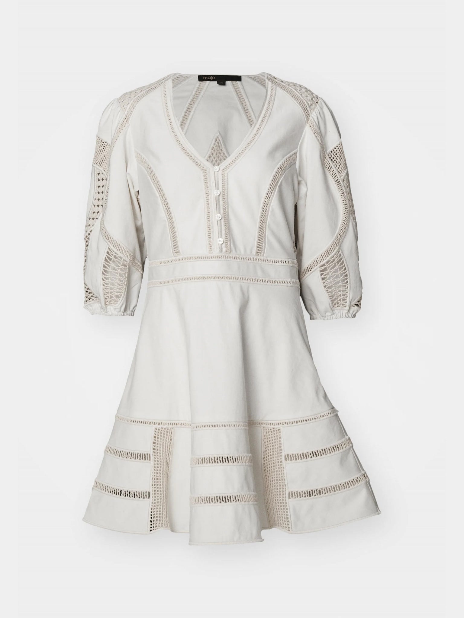 Maje Crochet Detail DressMaje