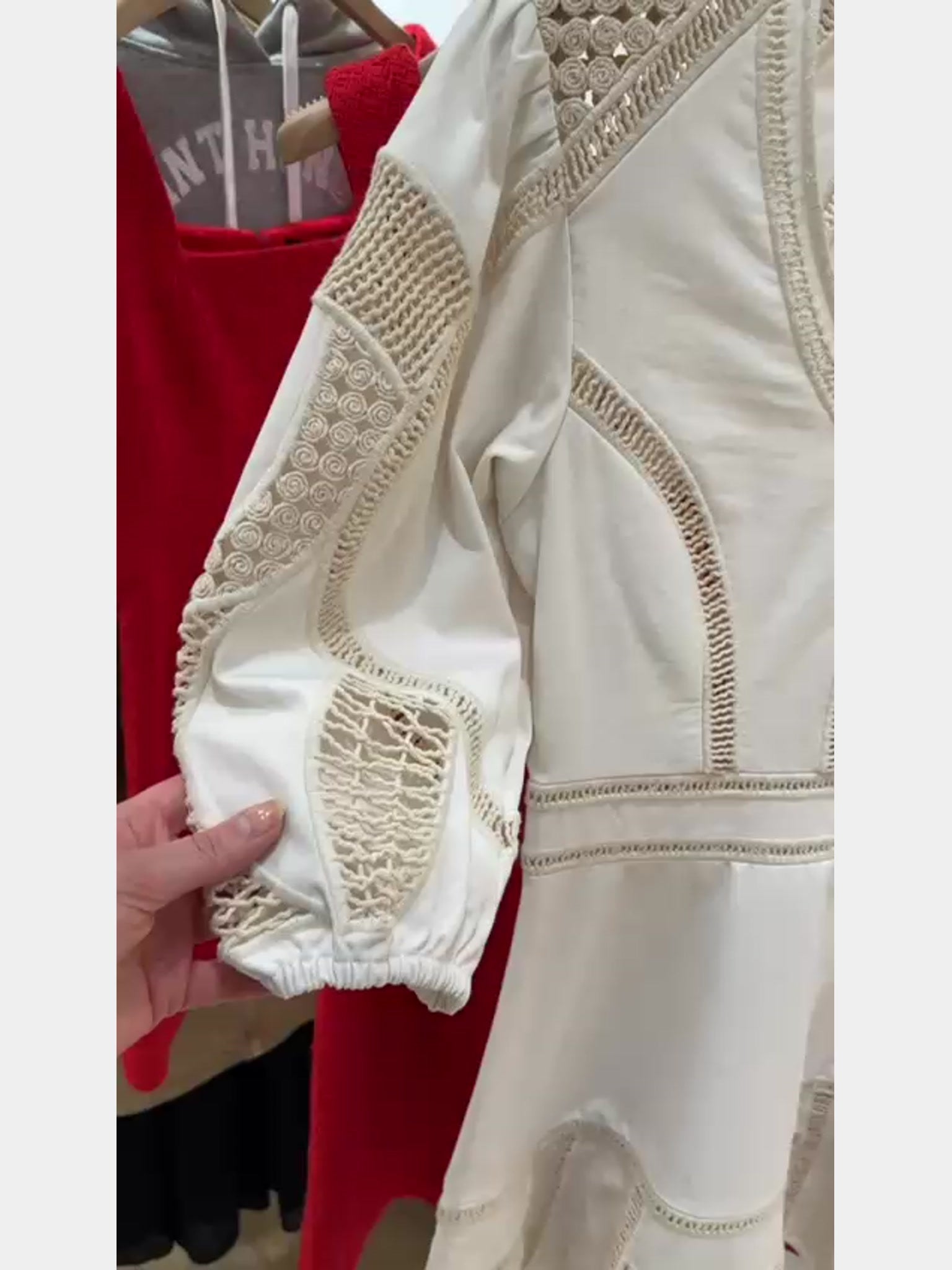 Maje Crochet Detail DressMaje