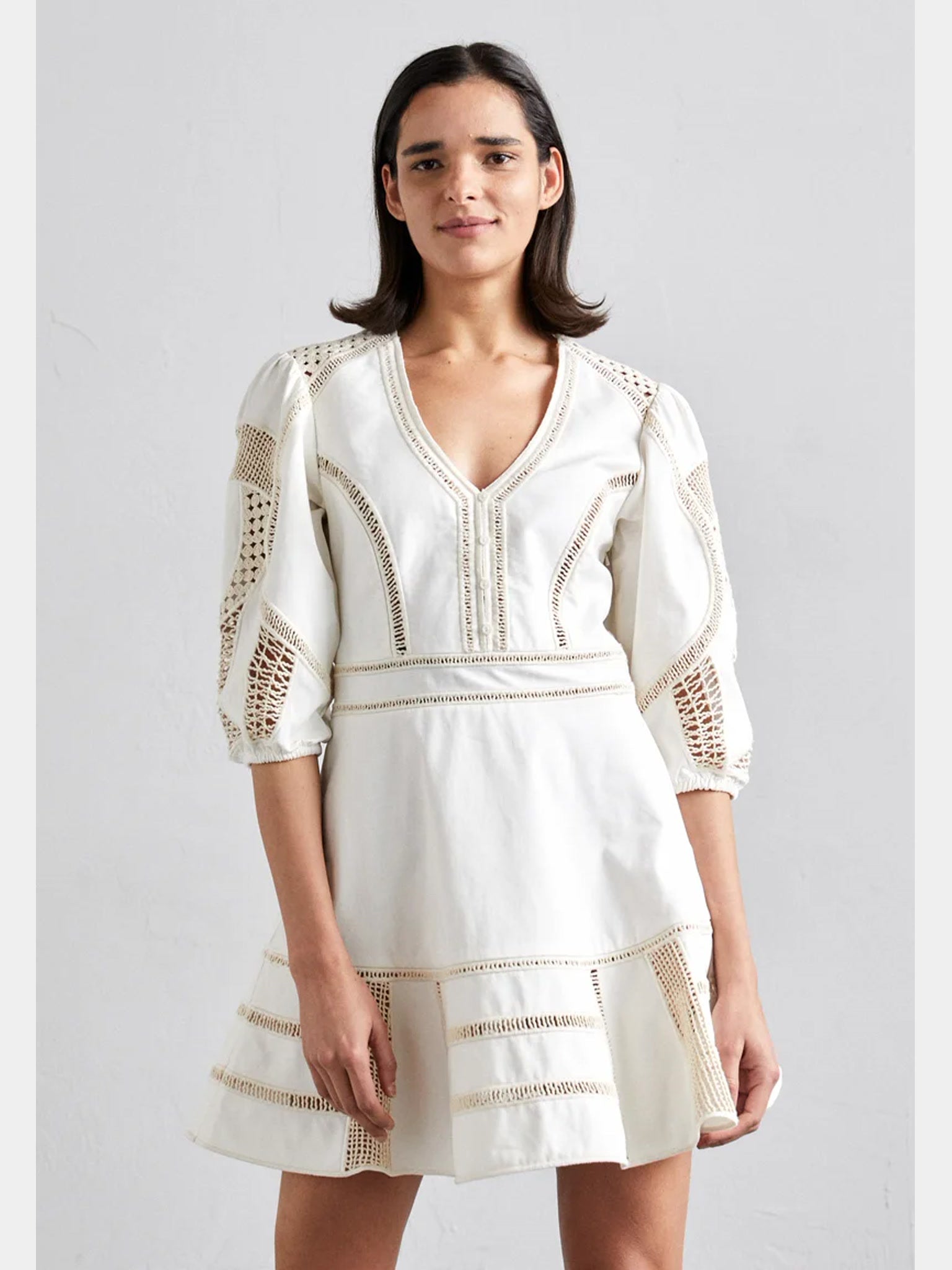 Maje Crochet Detail DressMaje