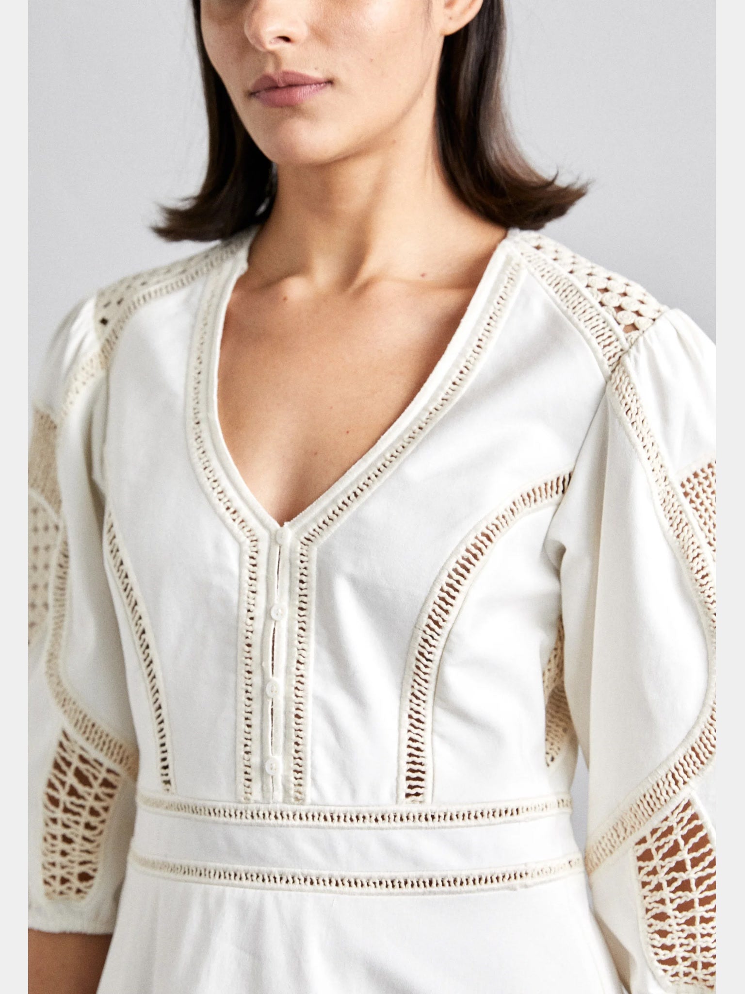 Maje Crochet Detail DressMaje