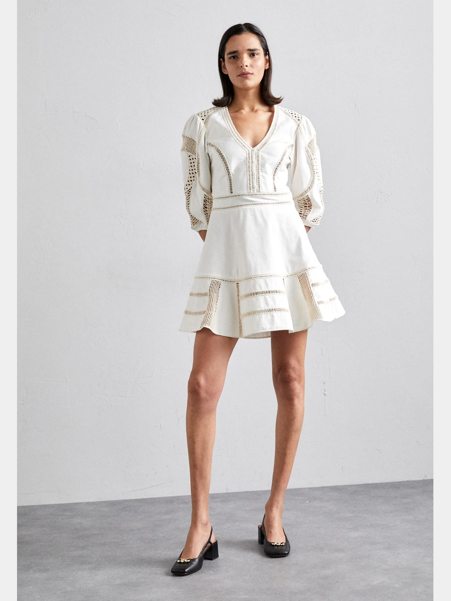 Maje Crochet Detail DressMaje
