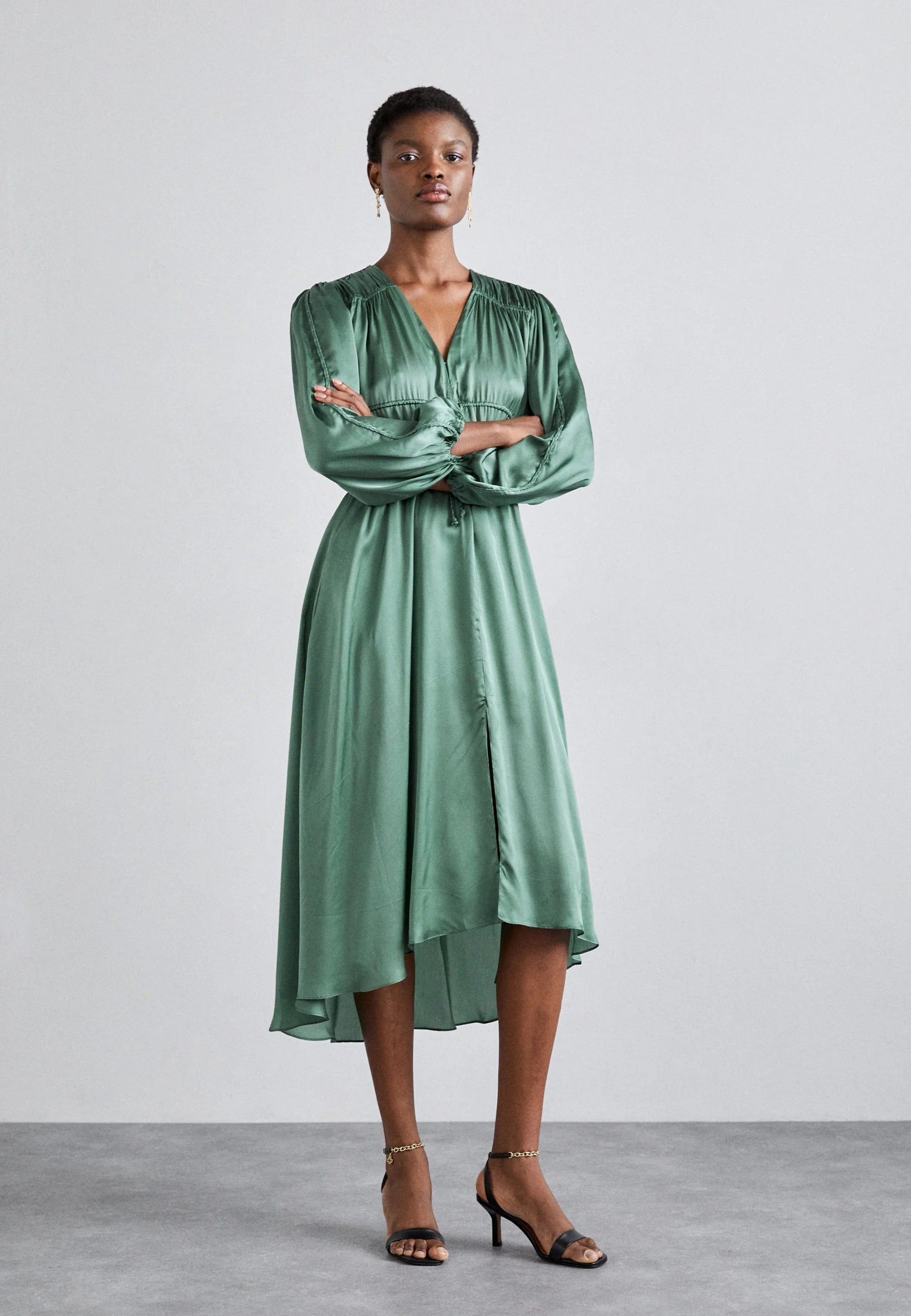 Maje Day Dress KakiMaje