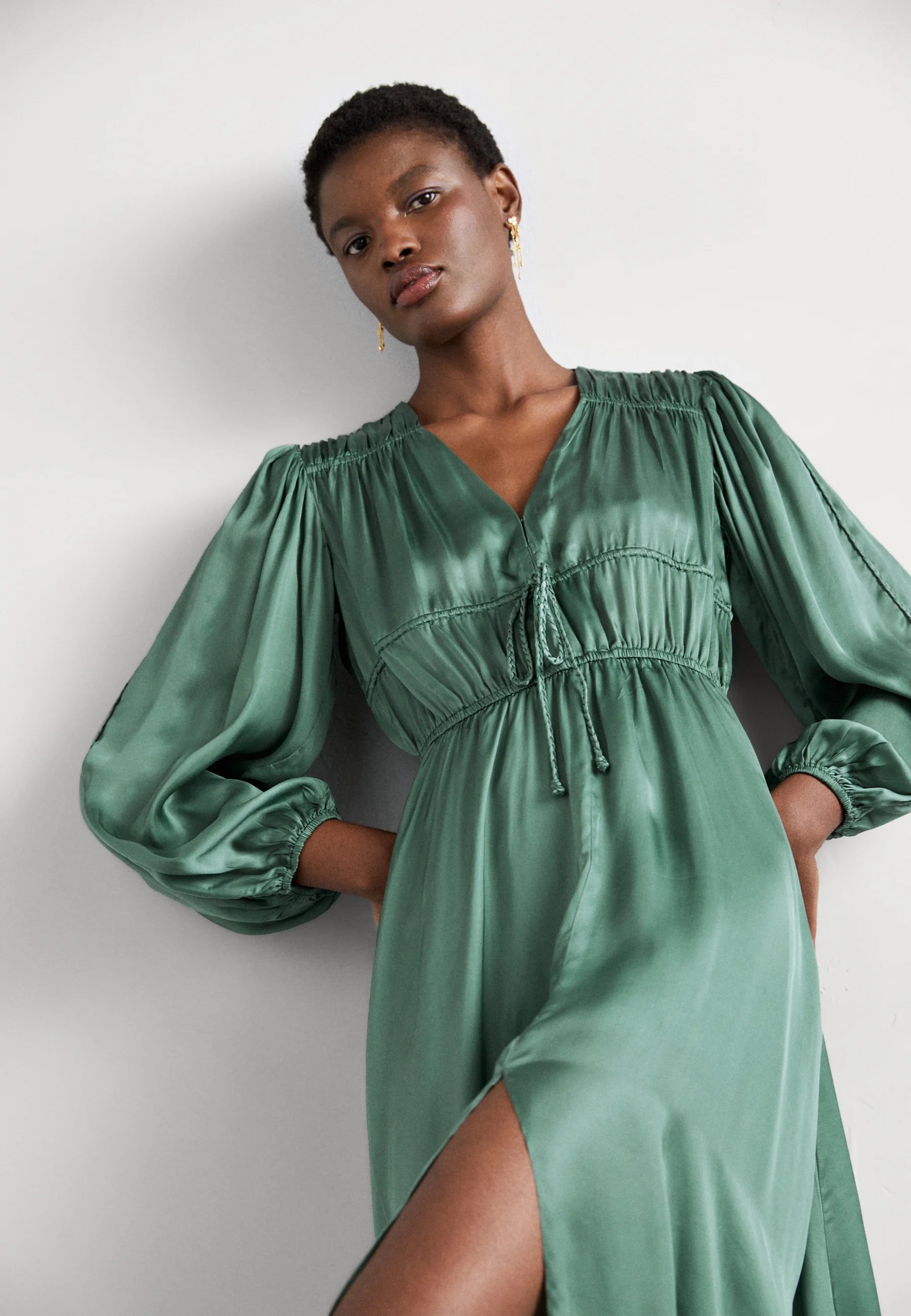 Maje Day Dress KakiMaje
