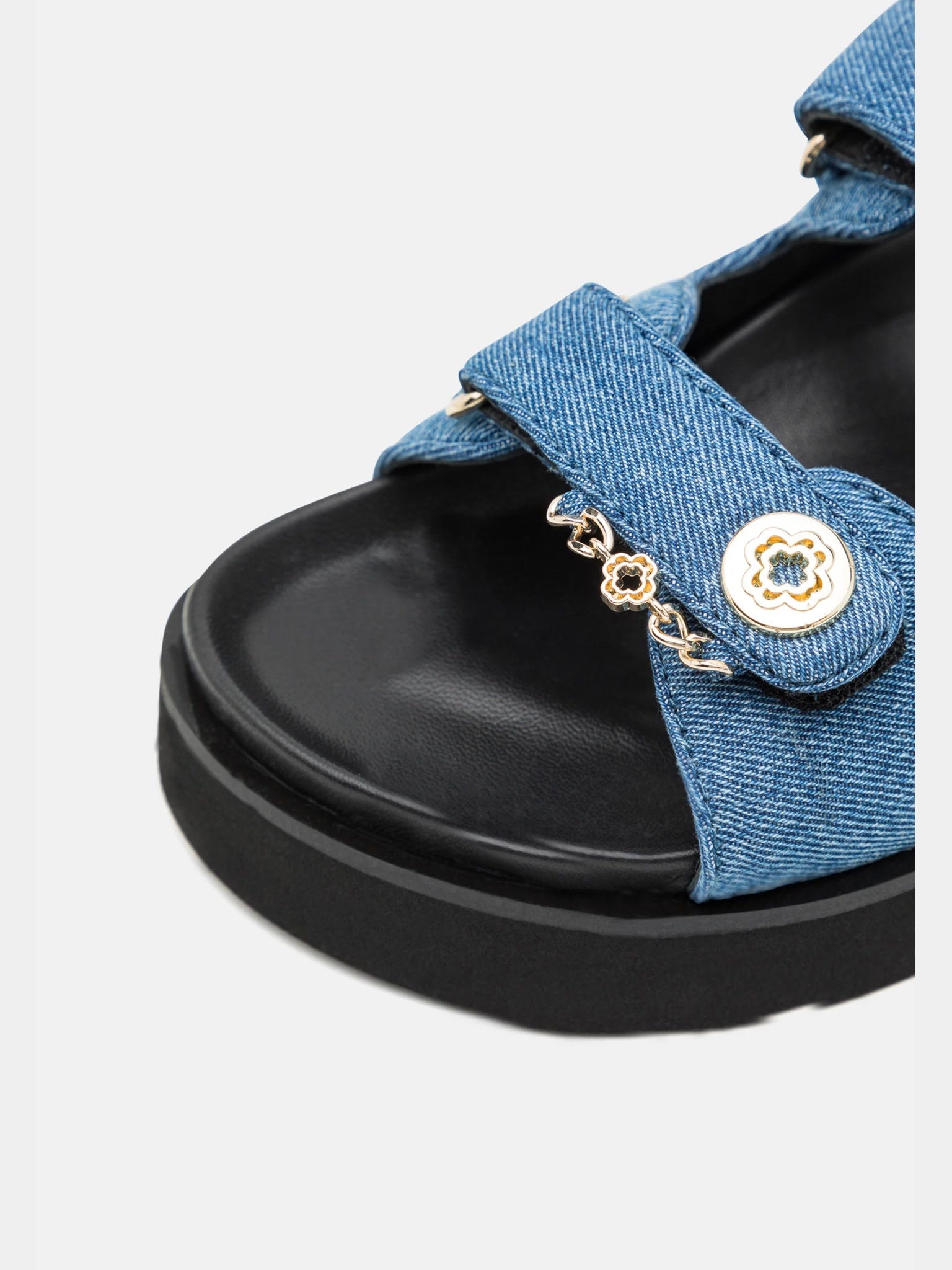 Maje Fardilona Denim Blue SandalsMaje