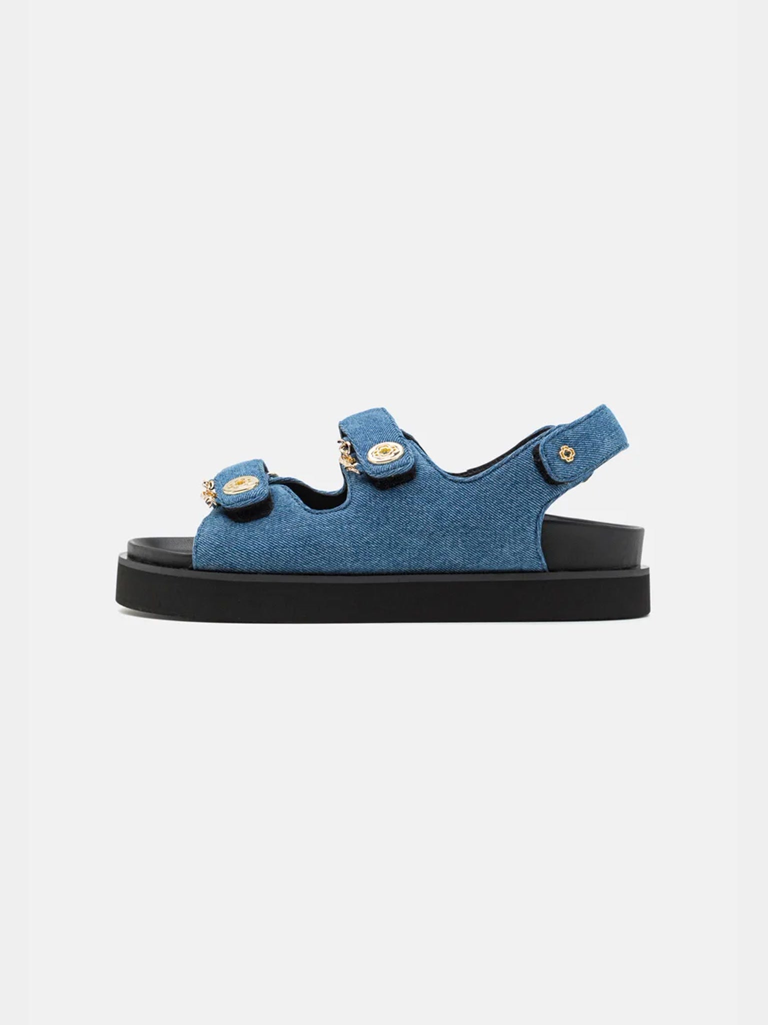 Maje Fardilona Denim Blue SandalsMaje