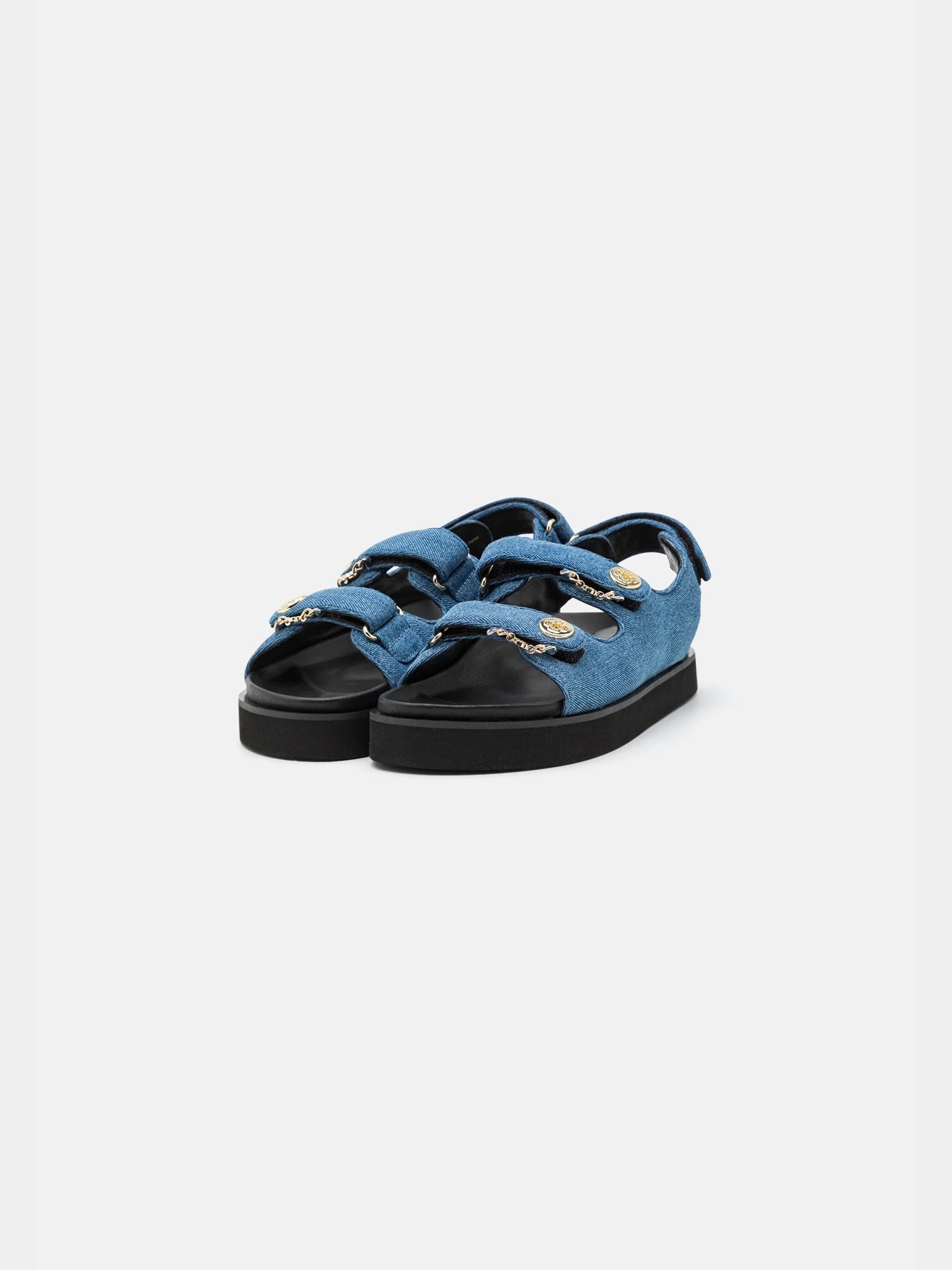 Maje Fardilona Denim Blue SandalsMaje