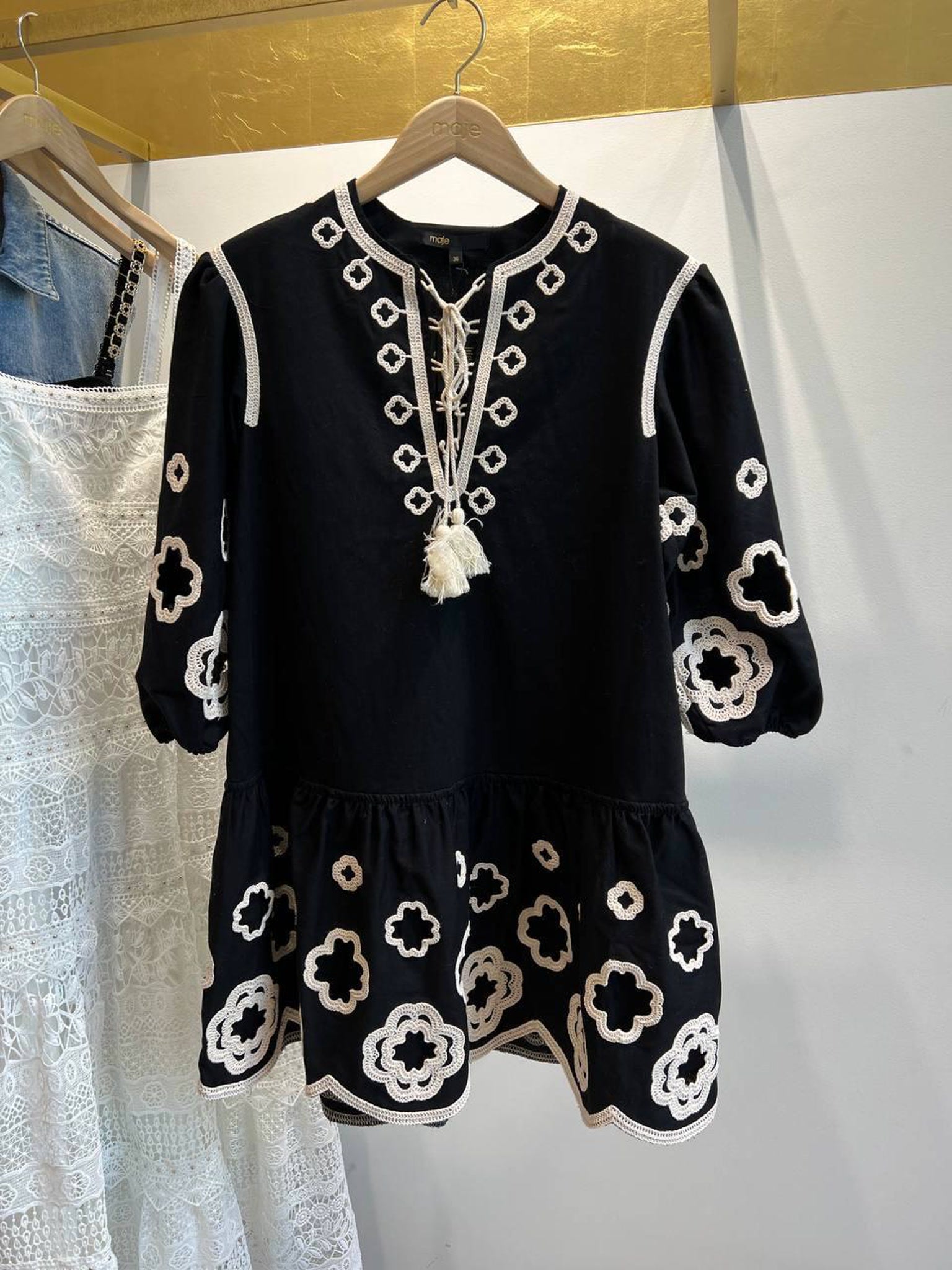 Maje Rilmeraie Day Dress - NoirMaje