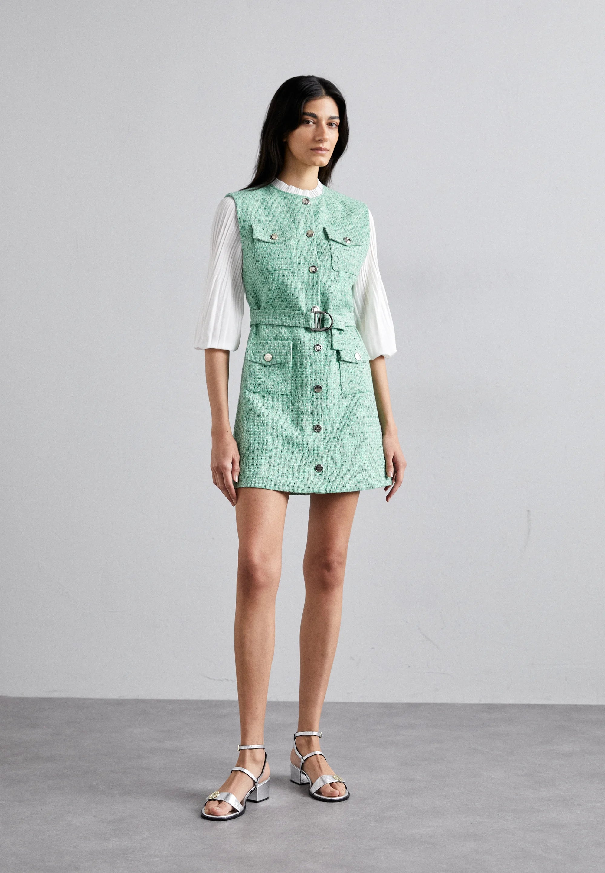 Maje Rinny Shirt Dress VertMaje