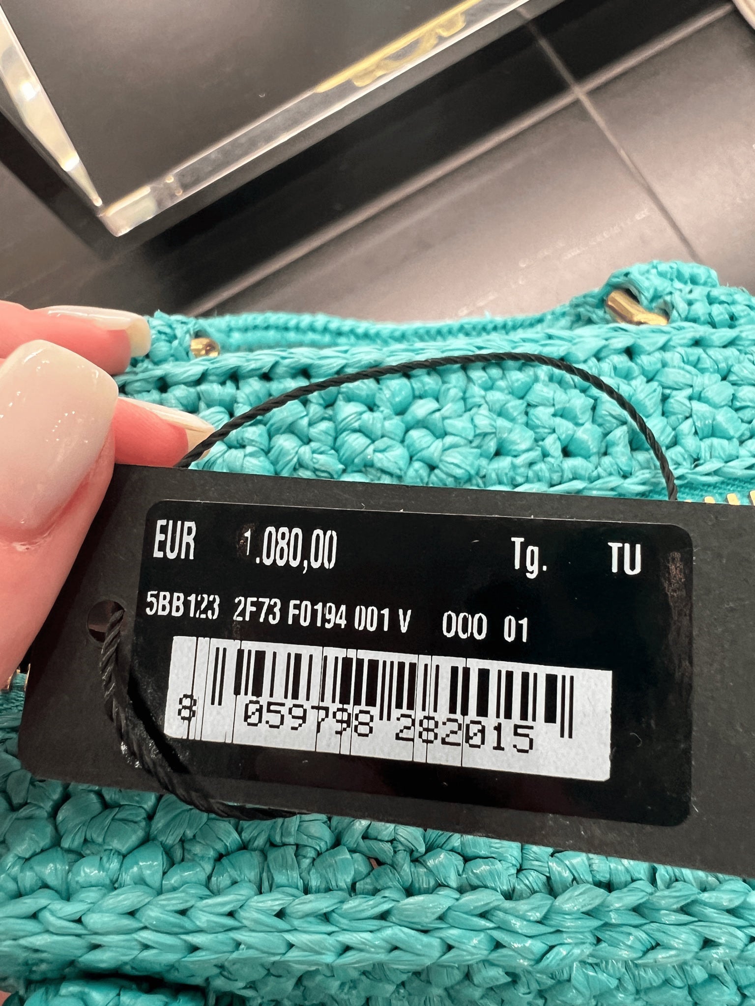 Miu Miu Damska torebka turkusowaMiu Miu