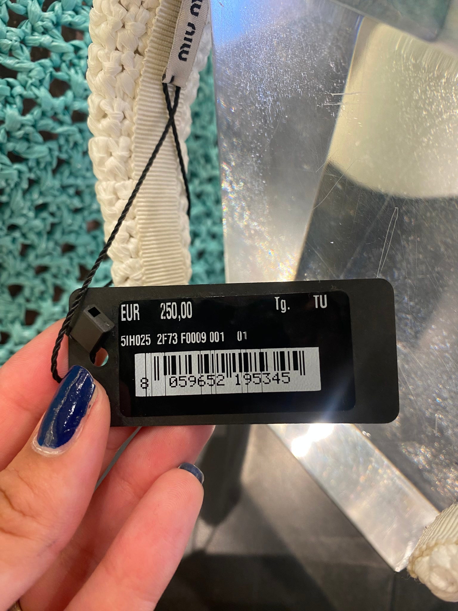 Miu Miu Damskie akcesorium kolor kremowyMiu Miu