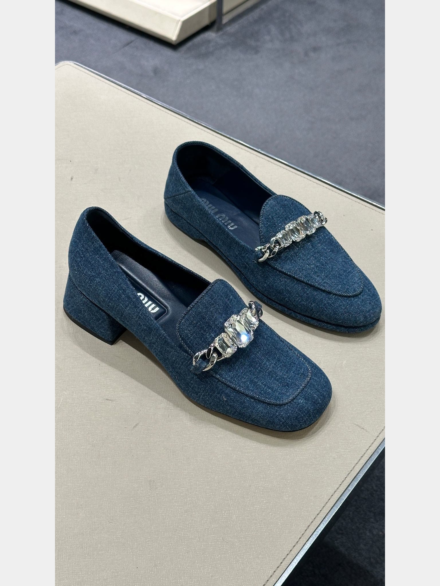 Miu Miu Denim LoafersMiu Miu