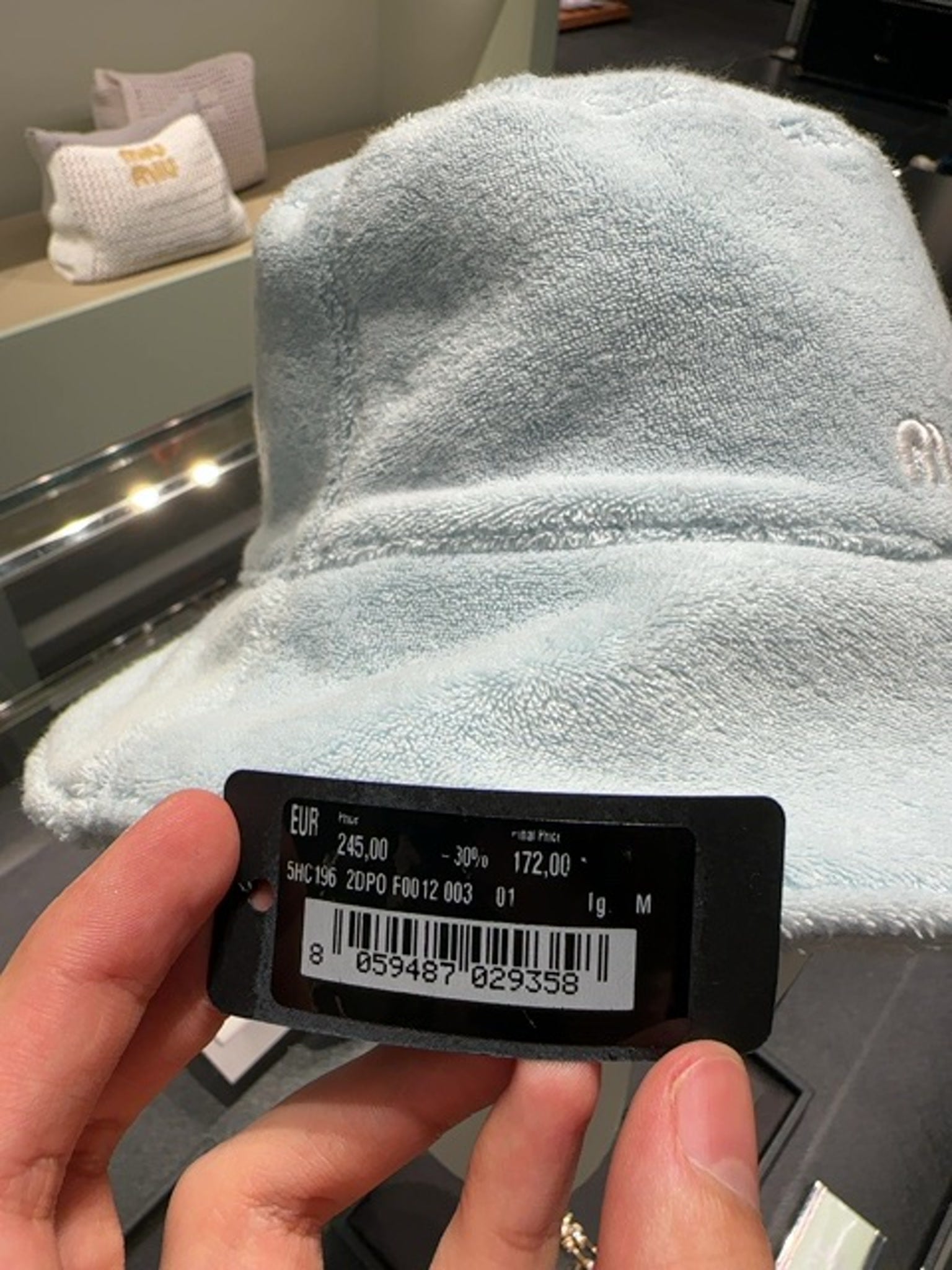 Miu Miu Hat blueMiu Miu