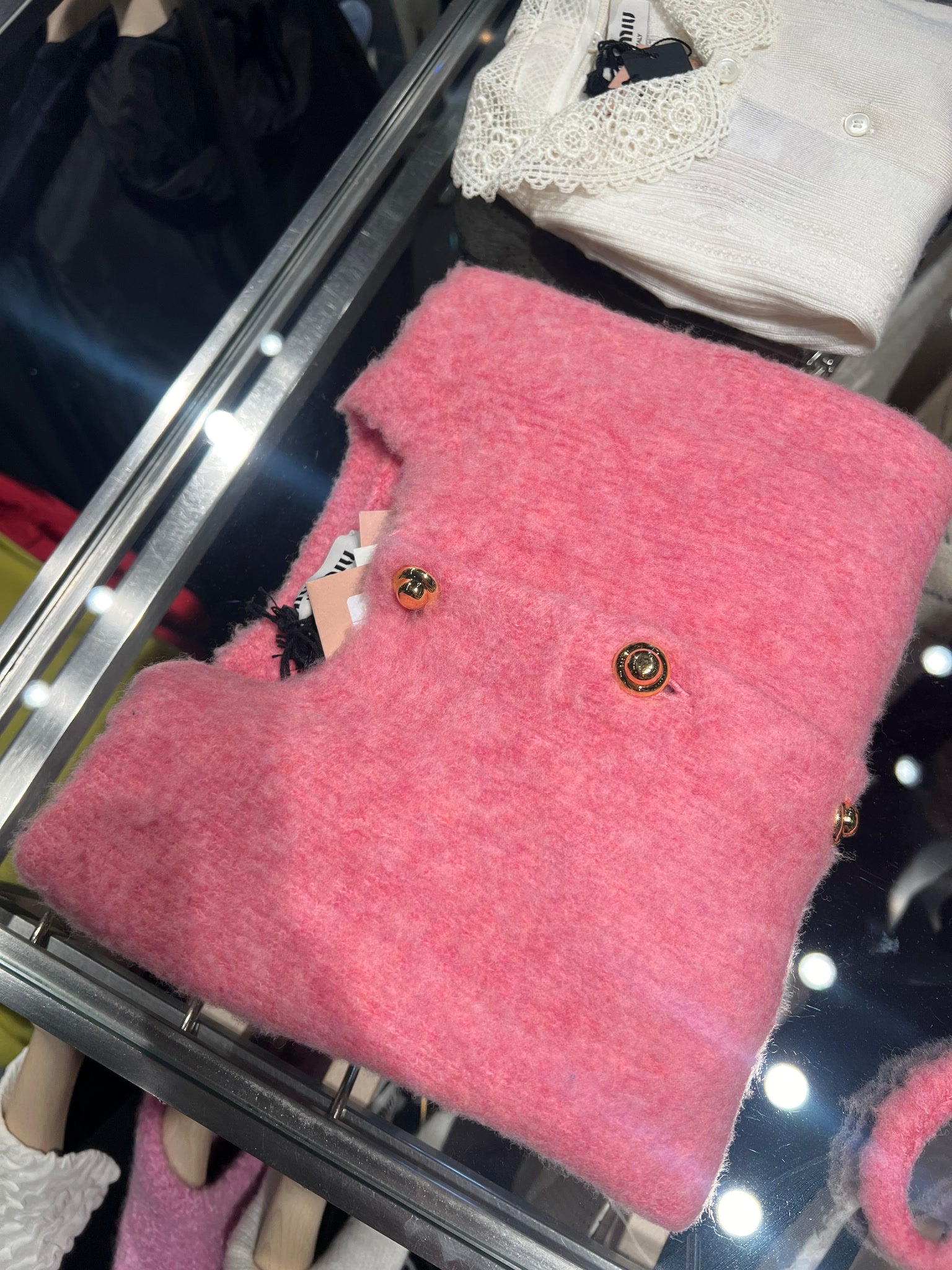 Miu Miu Pink knit kardiganMiu Miu