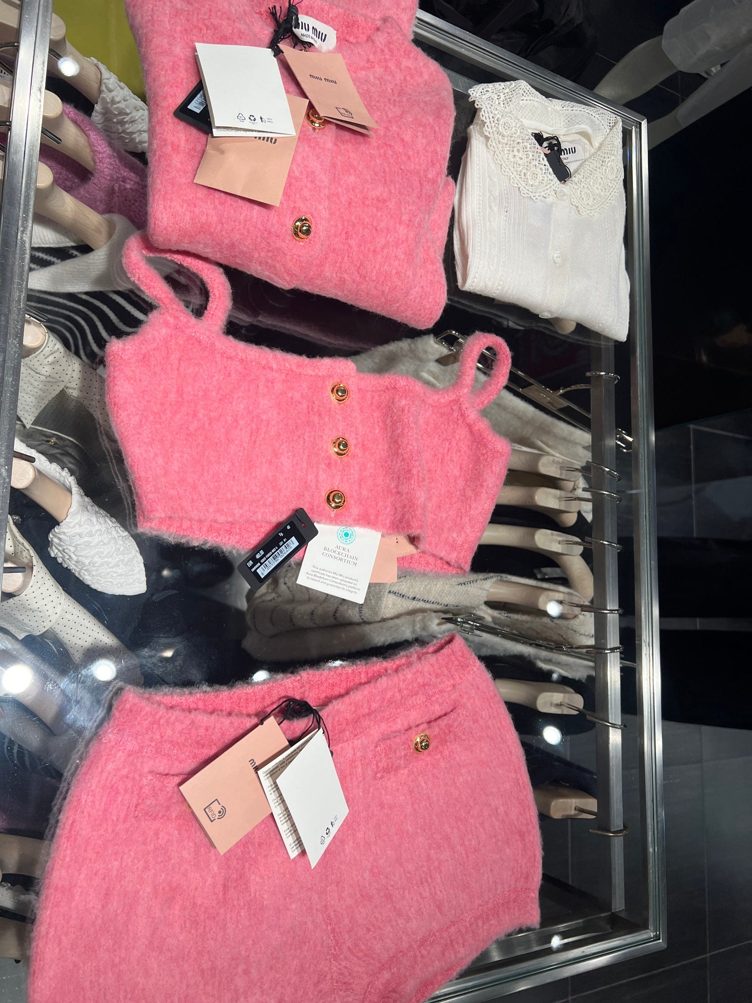 Miu Miu Pink knit kardiganMiu Miu