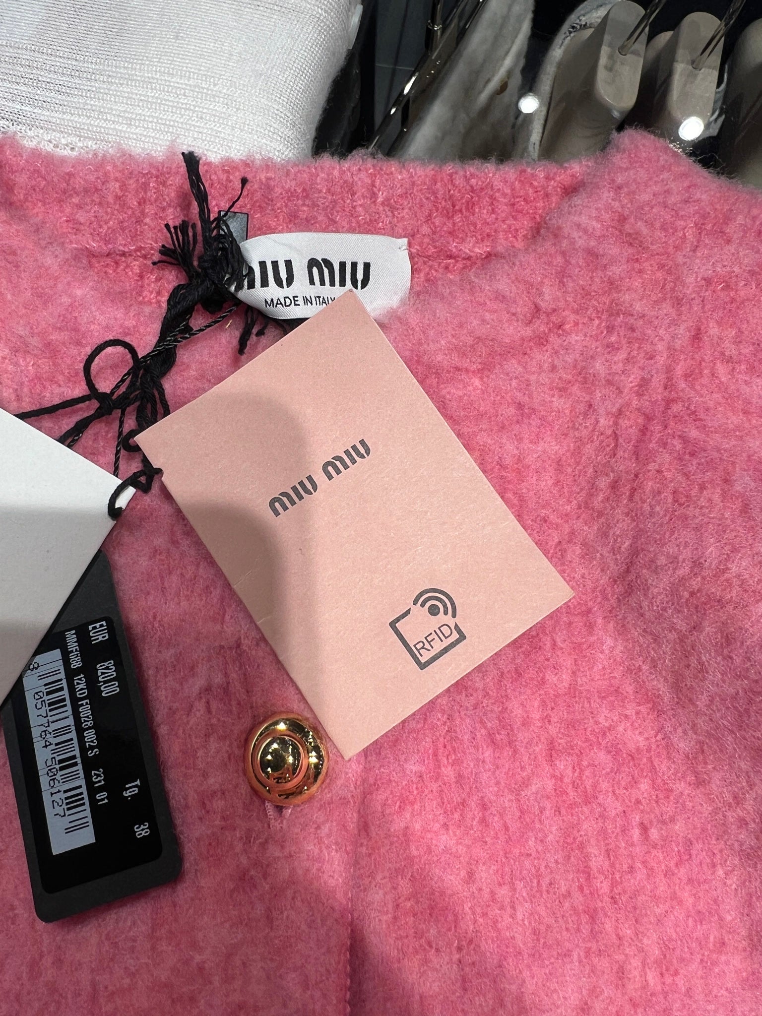 Miu Miu Pink knit kardiganMiu Miu