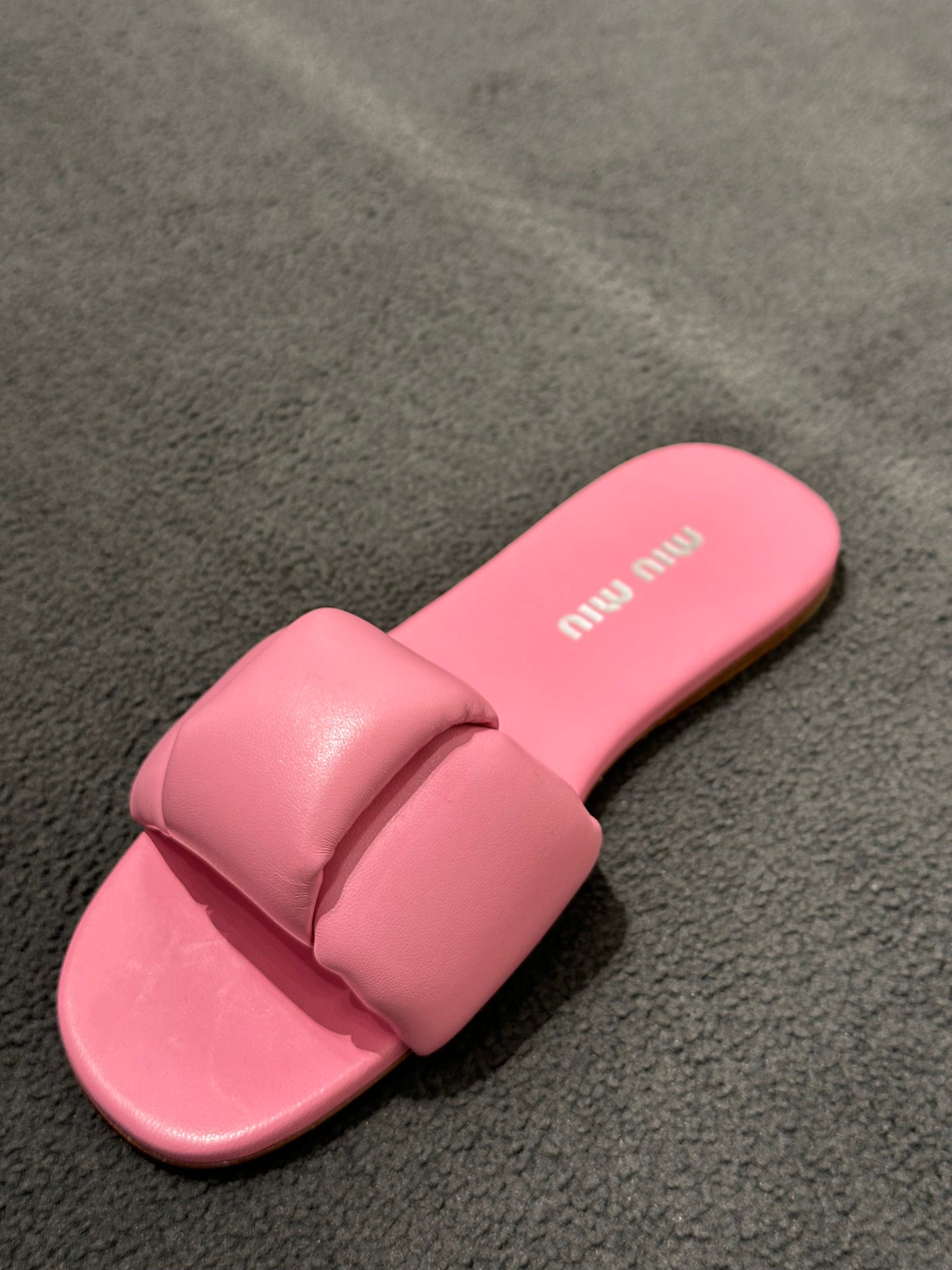 Miu Miu pink slippersMiu Miu