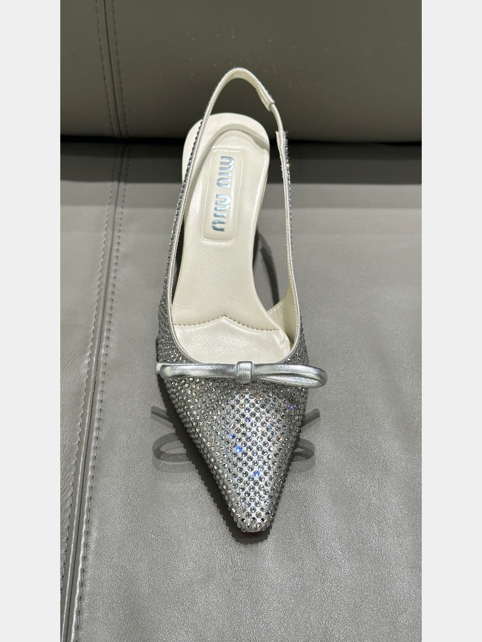 Miu Miu Silver heel sandalsMiu Miu