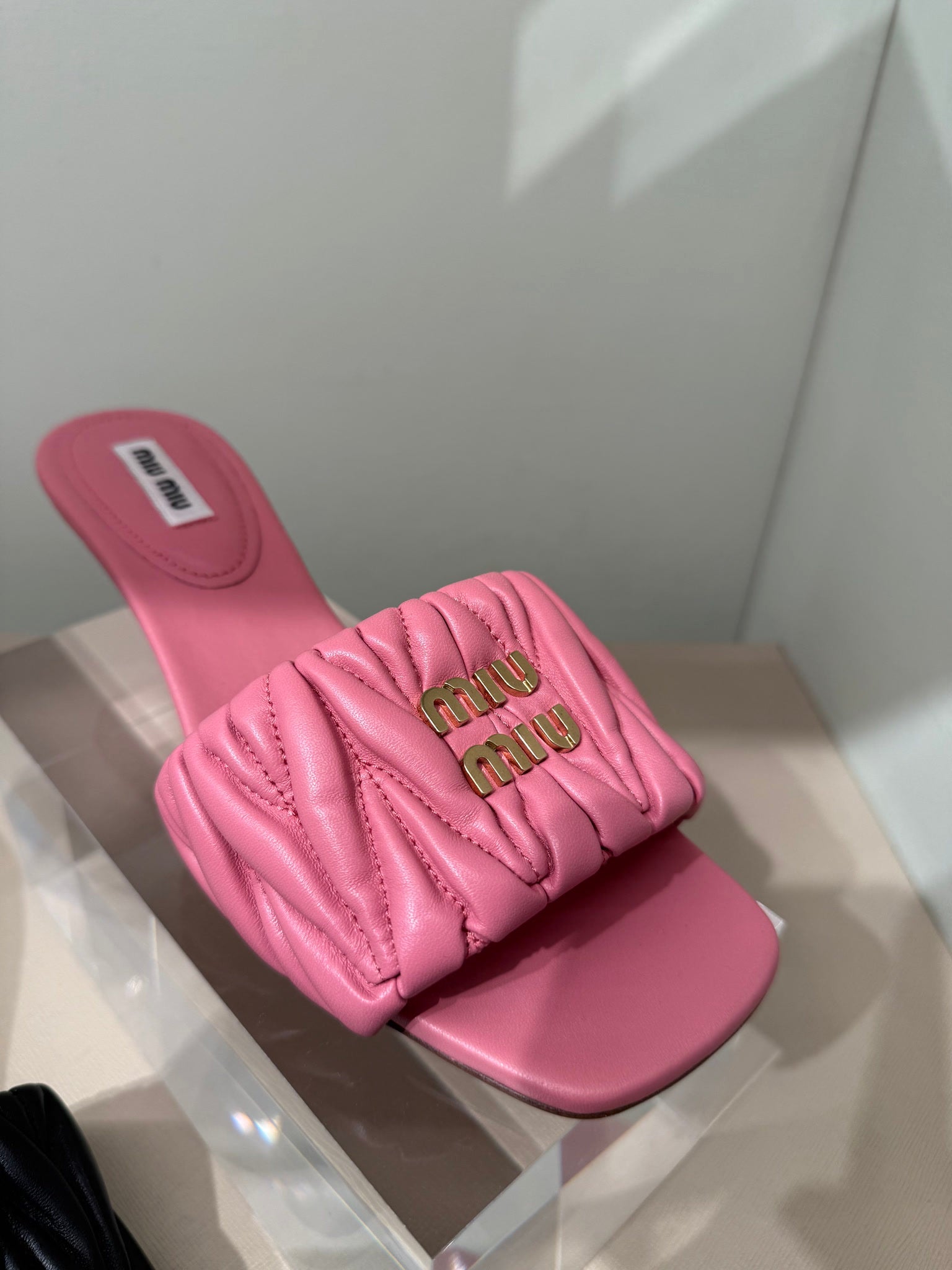 Miu Miu Slide Sandals pinkMiu Miu