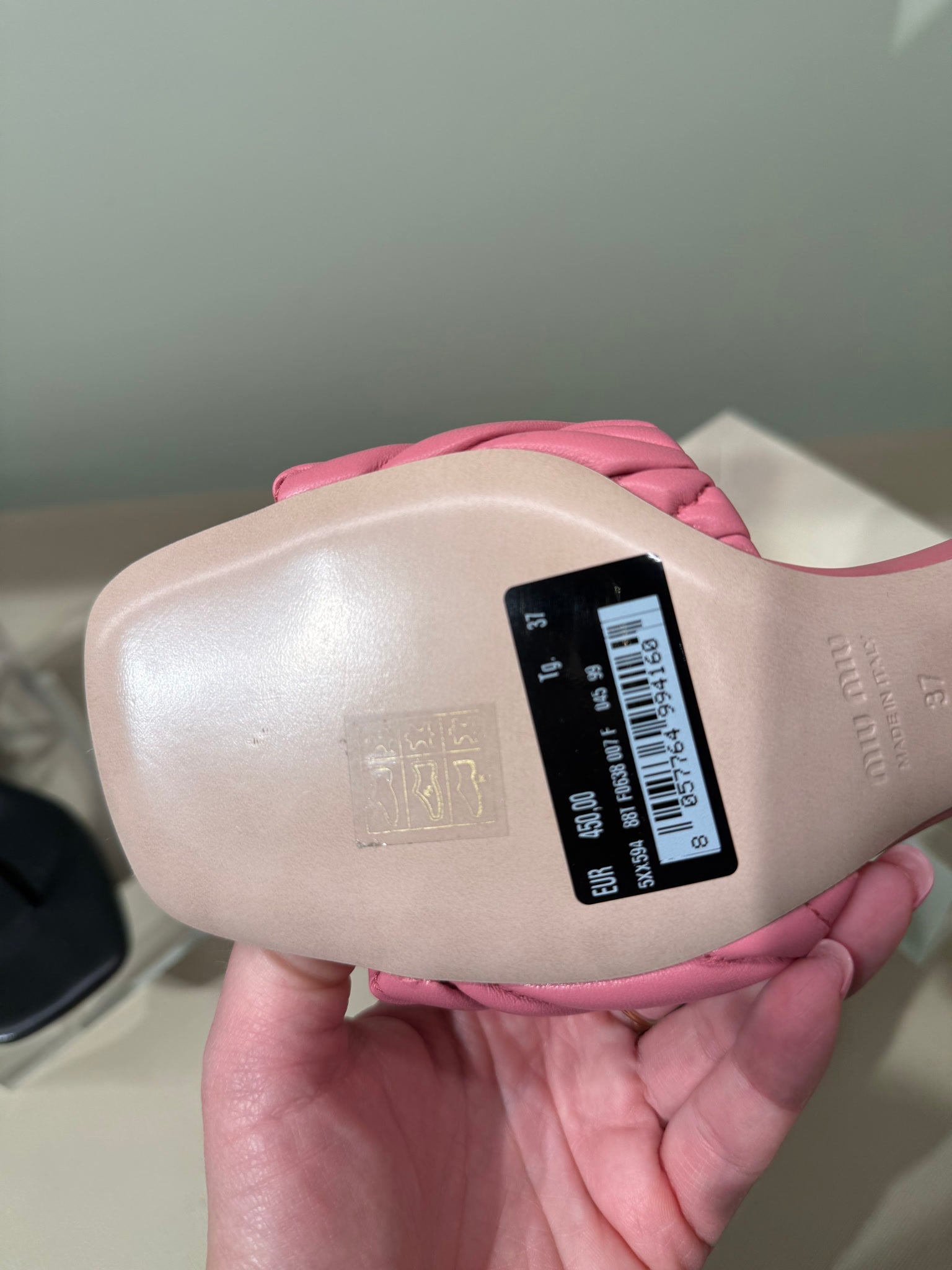 Miu Miu Slide Sandals pinkMiu Miu