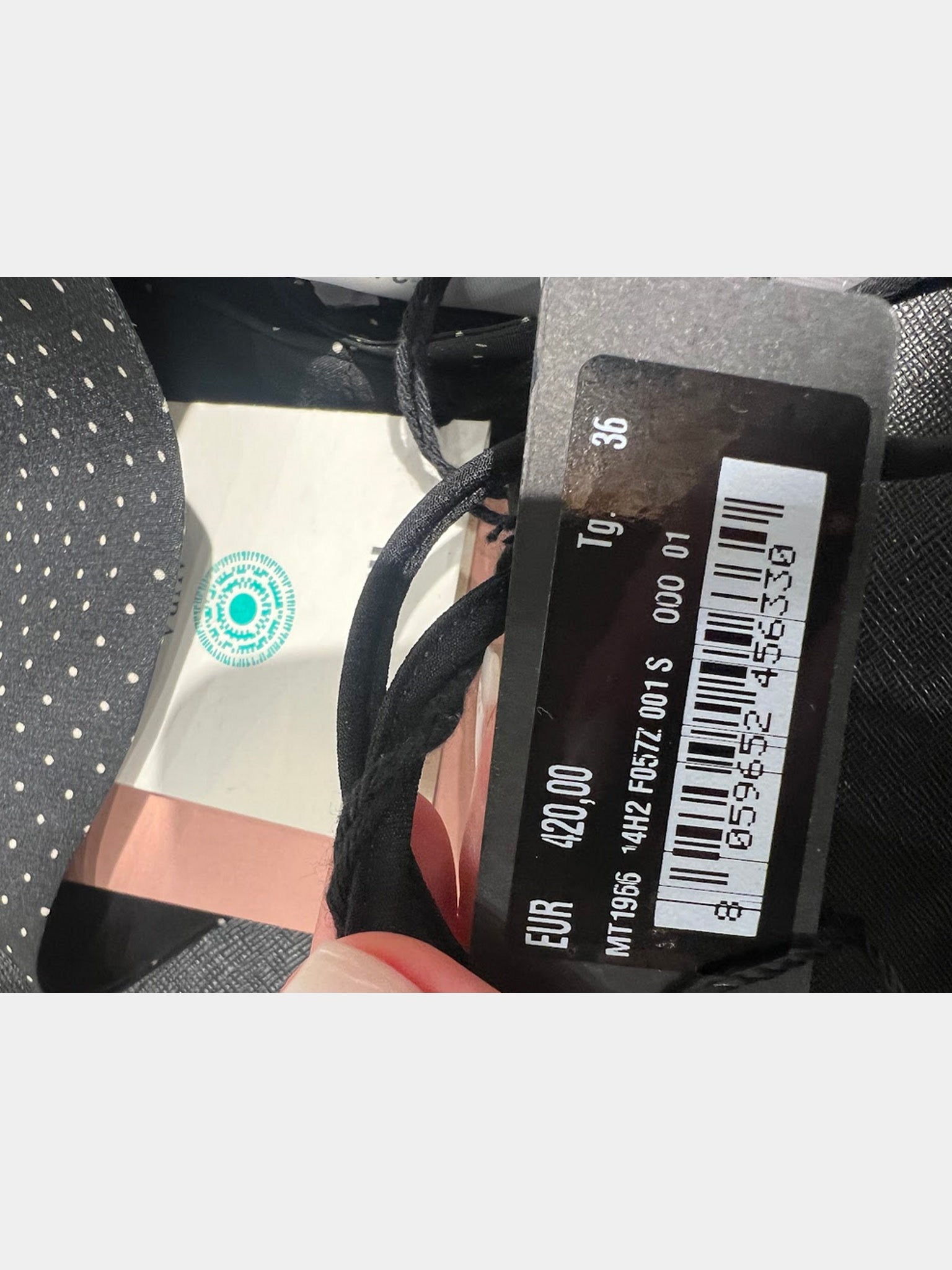 Miu Miu top czarny w kropeczkiMiu Miu