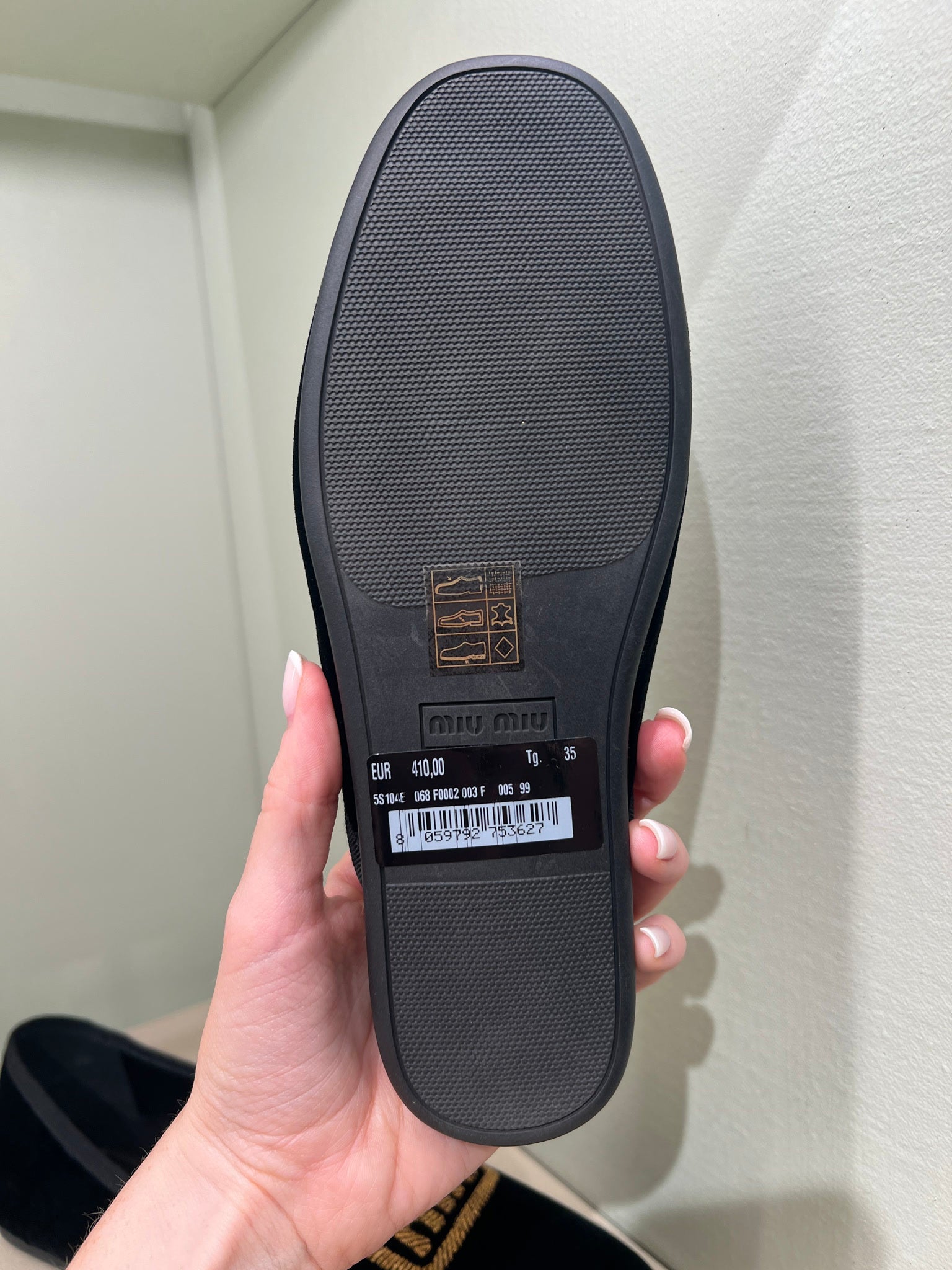 Miu Miu Velvet slippers blackMiu Miu