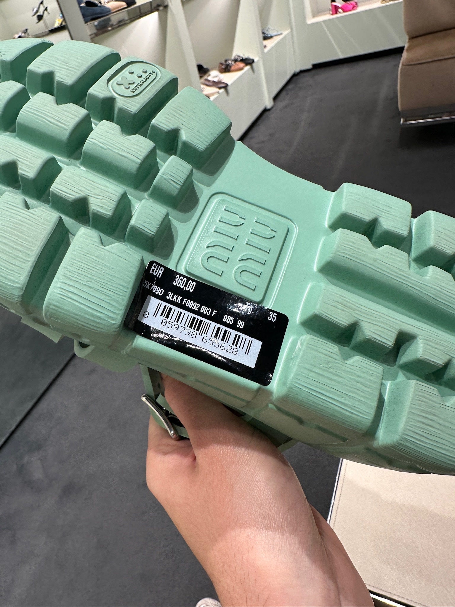 Miu Miu Zielone ButyMiu Miu