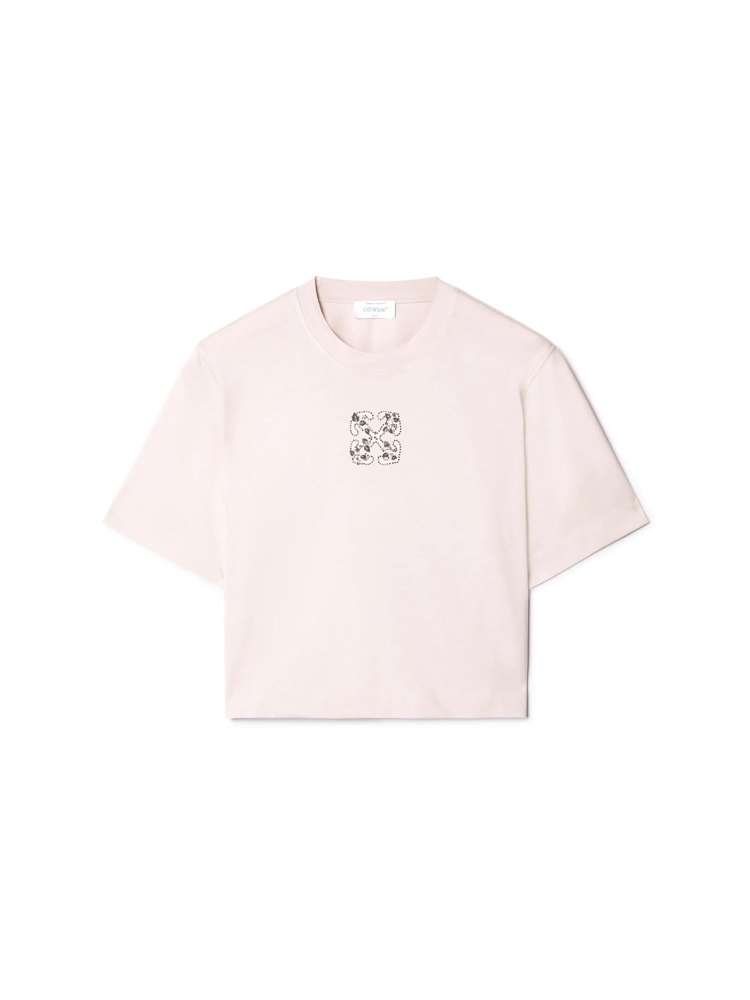 Off - White Bling Leaves S Arrow Crop TeeOff - White