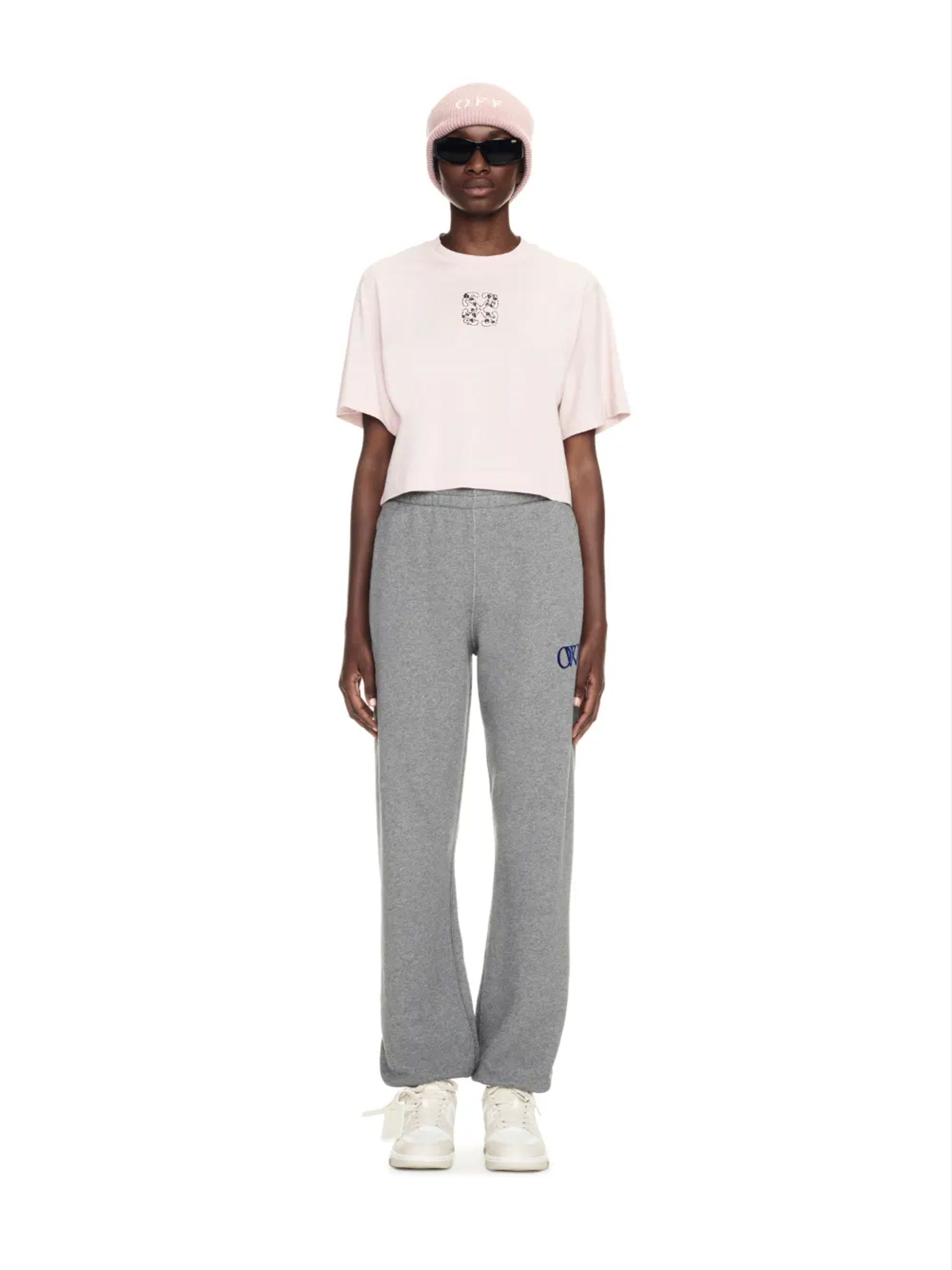 Off - White Bling Leaves S Arrow Crop TeeOff - White