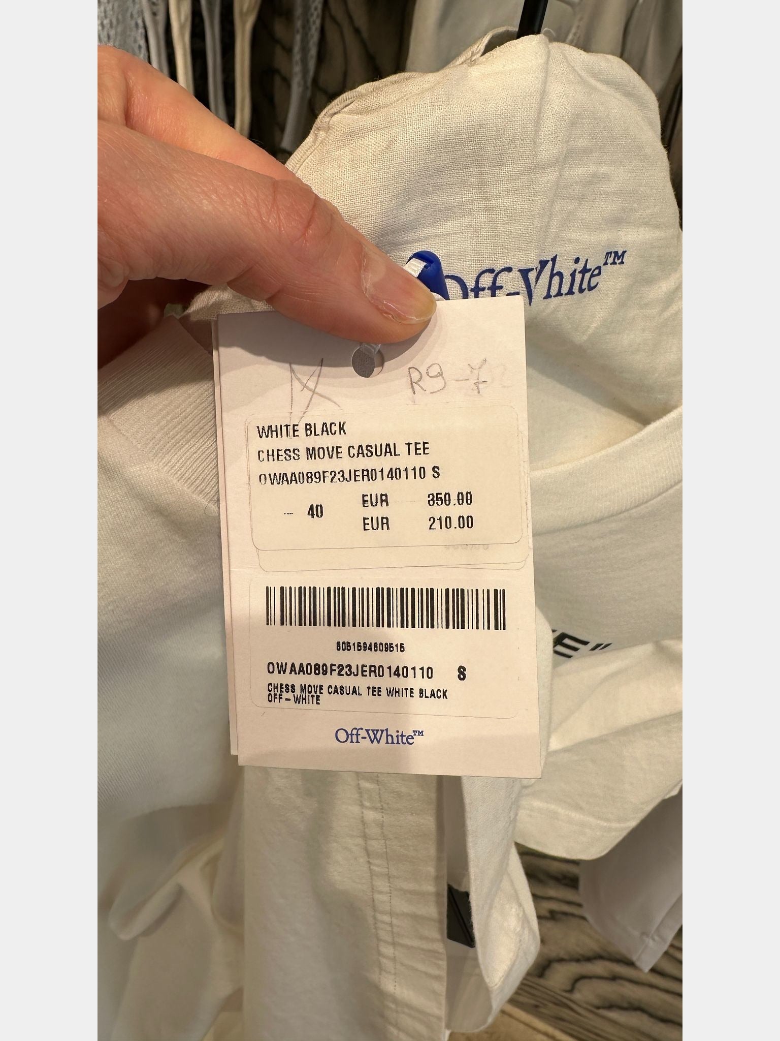 Off - White Chess Move Casual TeeOff - White
