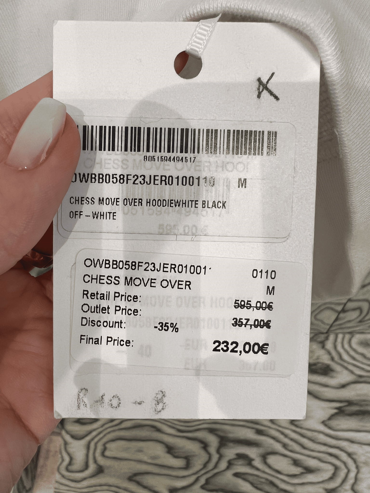 Off - White Damska bluza hoodie białaOff - white