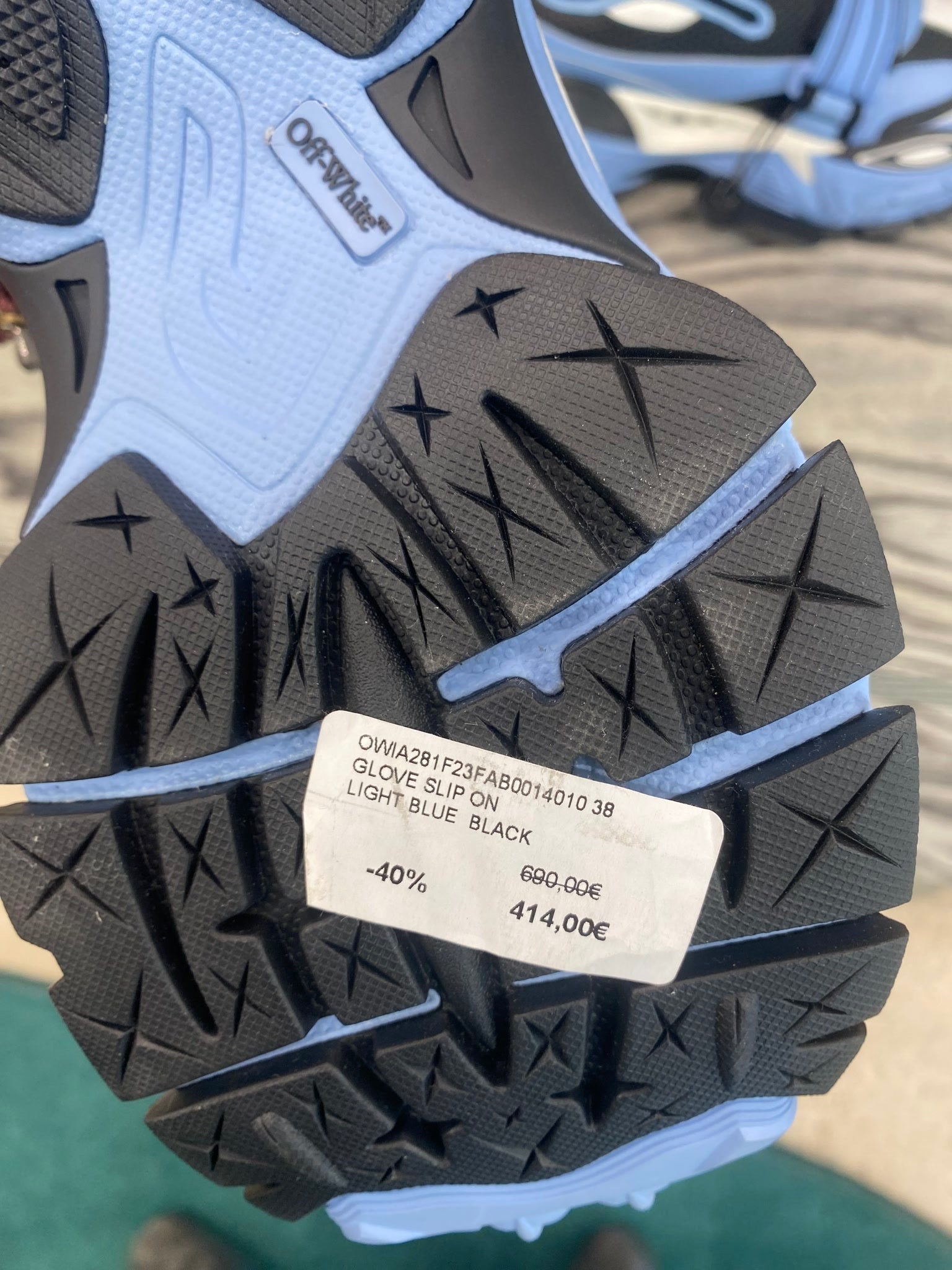 Off - White Damskie buty Light Blue BlackOff - white