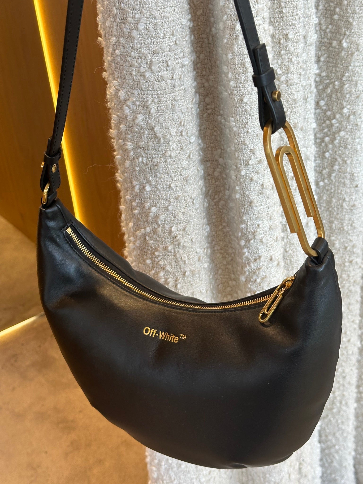 Off - White Paperclip Hobo Shoulder BagOff - White