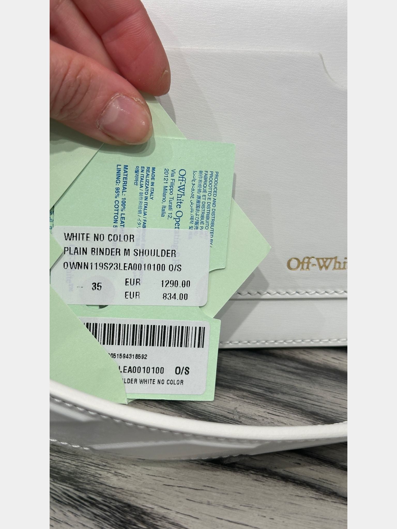 Off - White Plain Binder M ShoulderOff - White