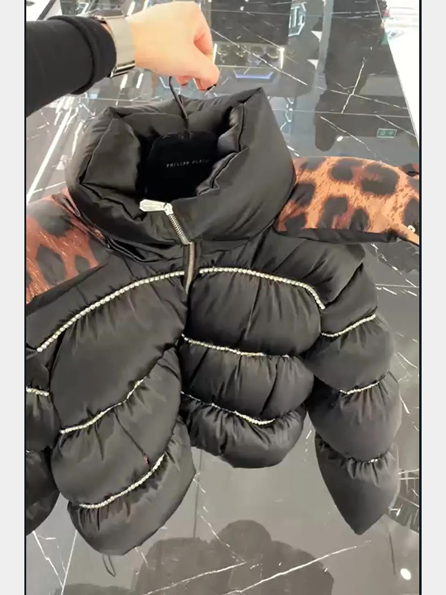 Philipp Plein Down Puffer Jacket Flame with BlackPhilipp Plein