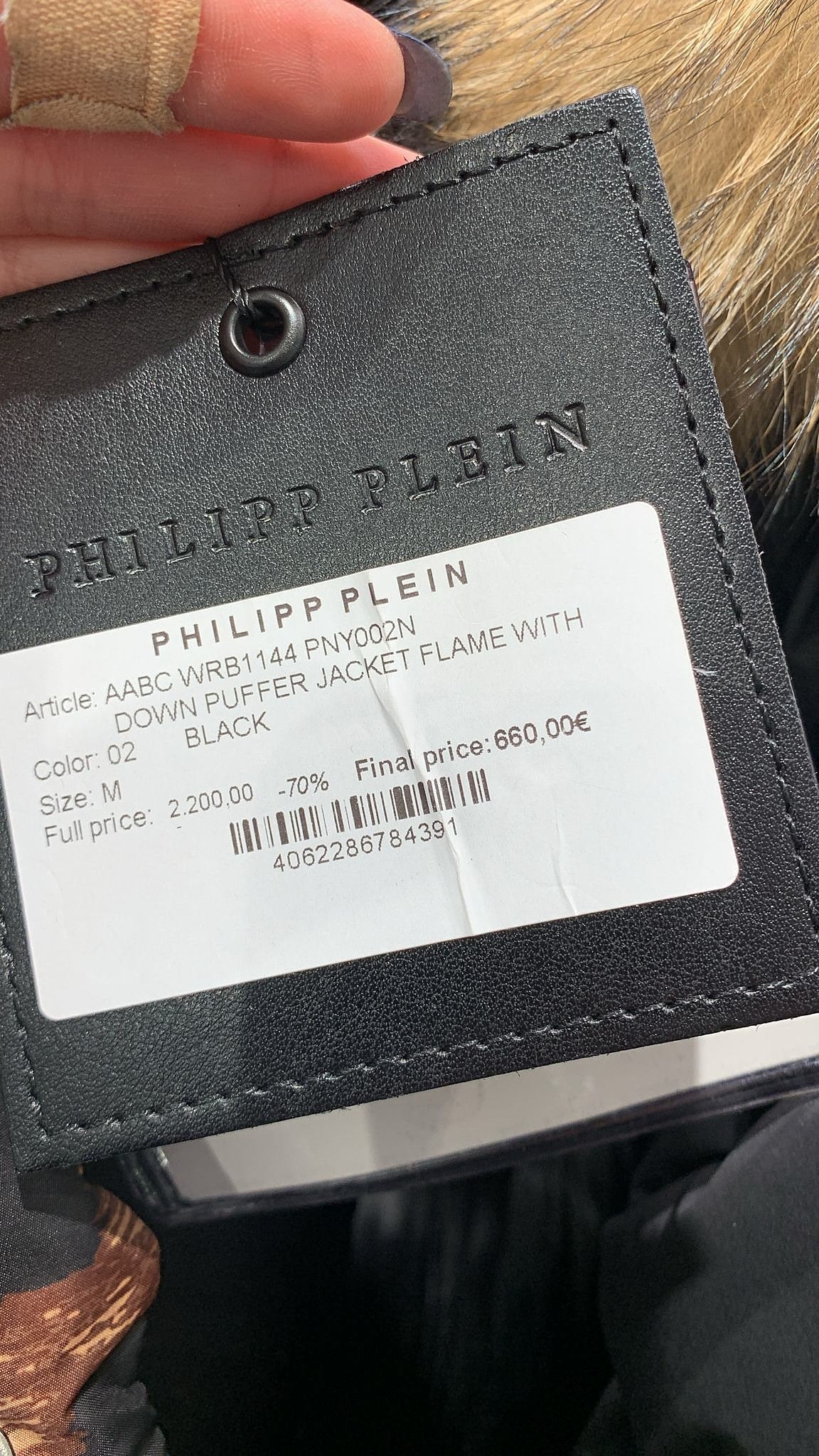 Philipp Plein Down Puffer Jacket Flame with BlackPhilipp Plein