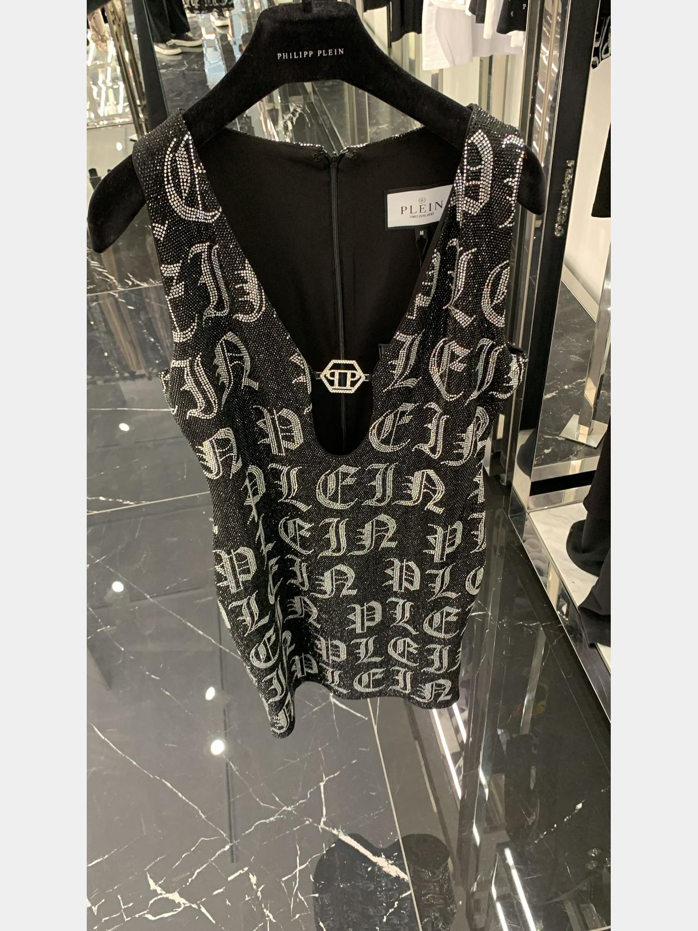 Philipp Plein Mini Dress Gothic Plein StrassPhilipp Plein
