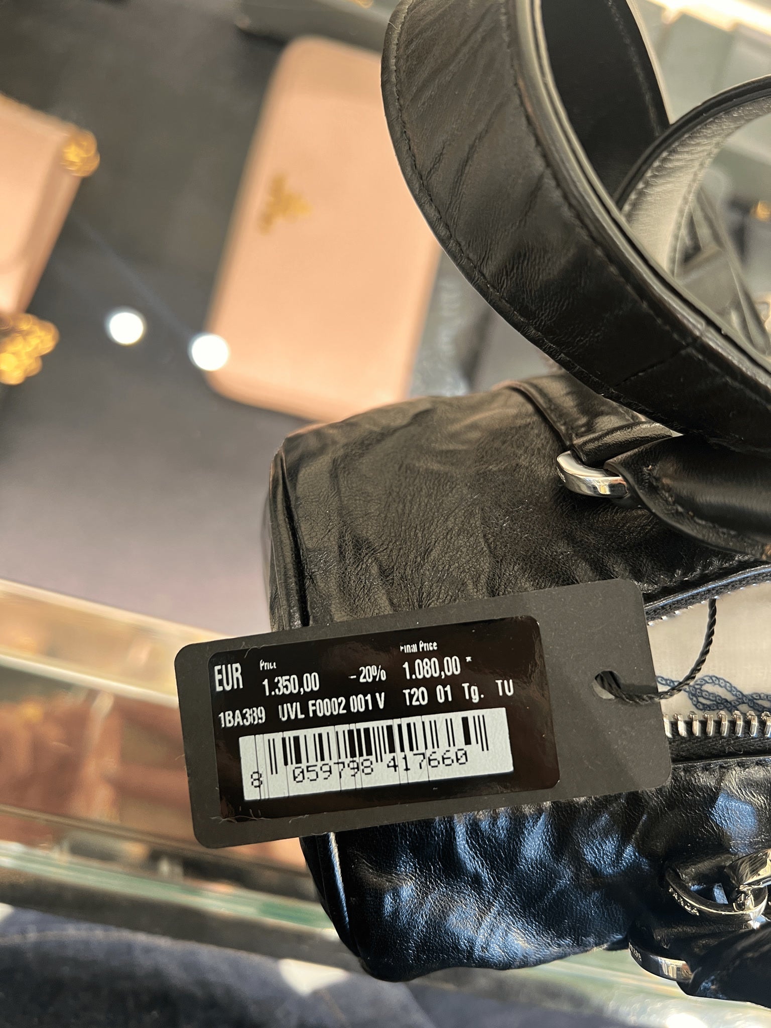 Prada czarna torebka na ramię 1BA339Prada