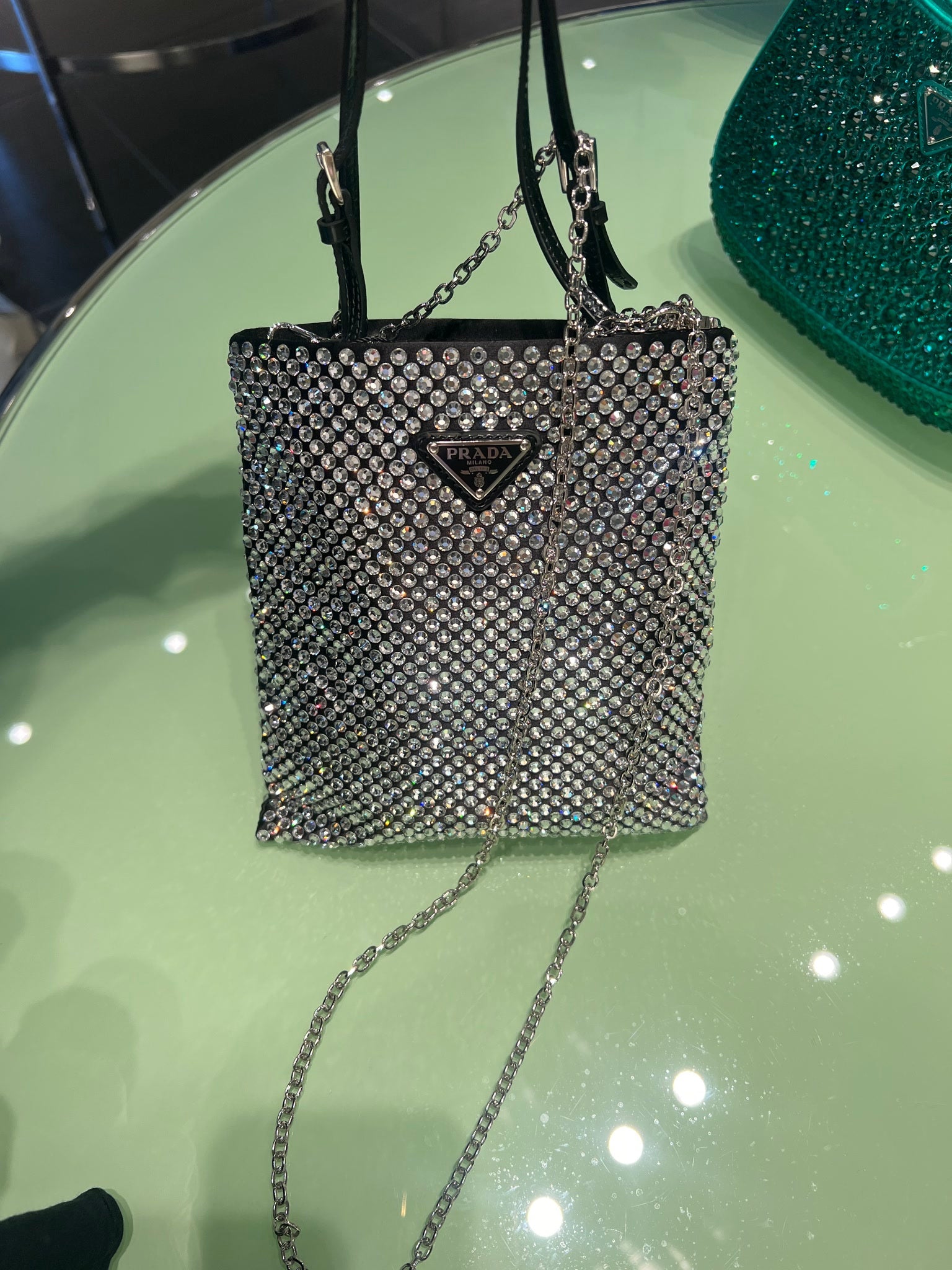 Prada Damska torebka na ramię czarnaPrada
