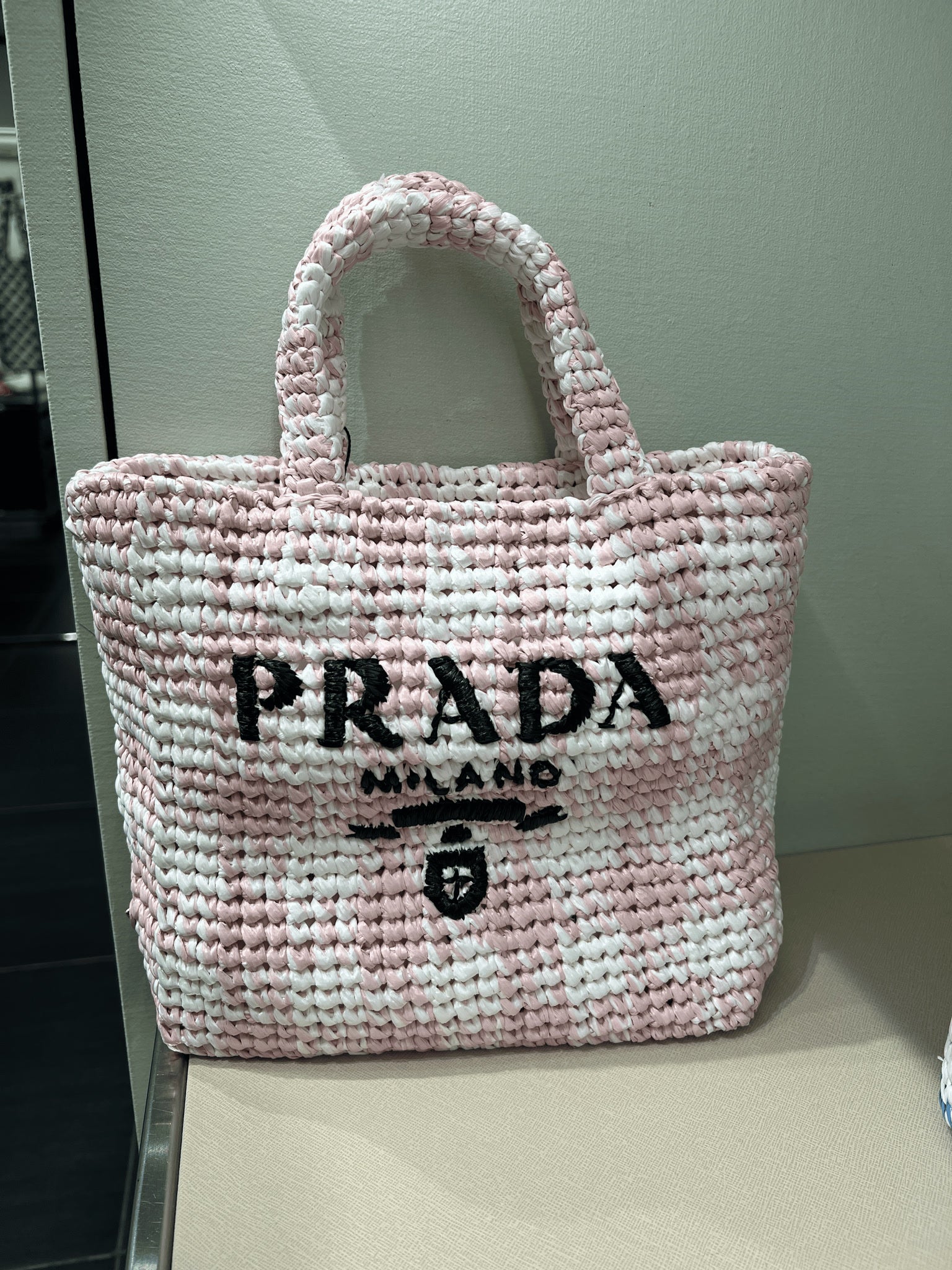 Prada Damska torebka na ramię różowaPrada