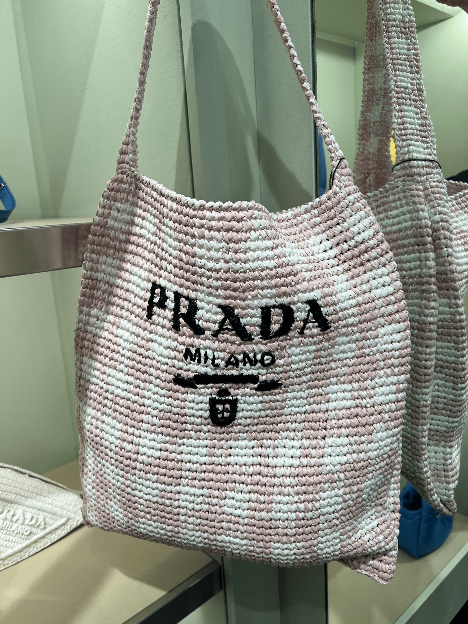 Prada Damska torebka na ramię różowaPrada