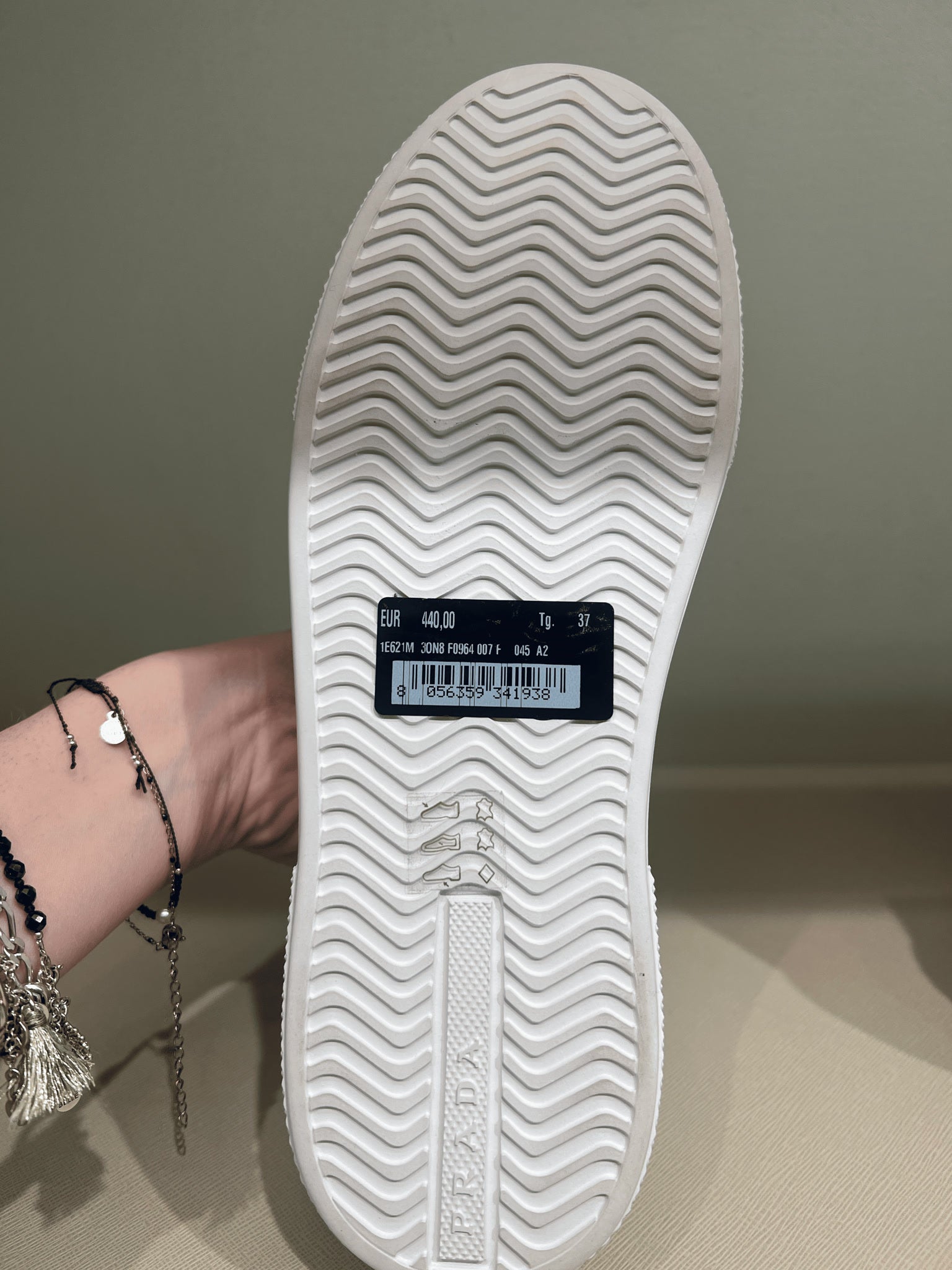 Prada Damskie buty białe 1E621MPrada