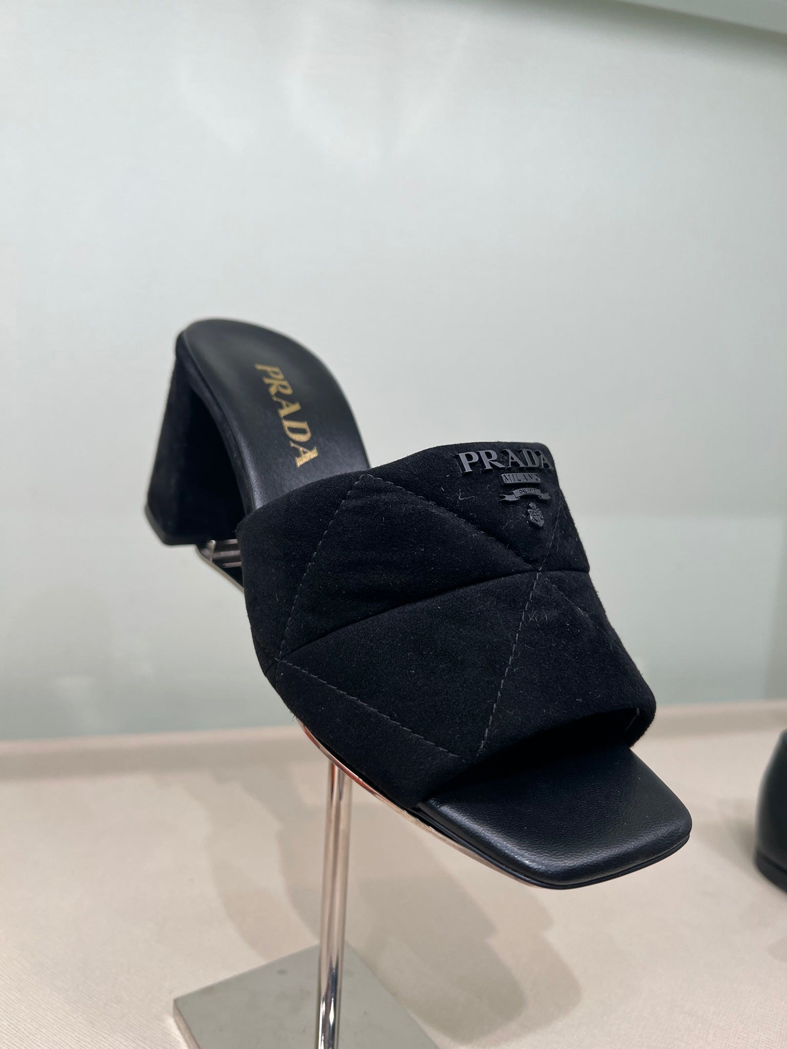 Prada Damskie buty czarne skóraPrada