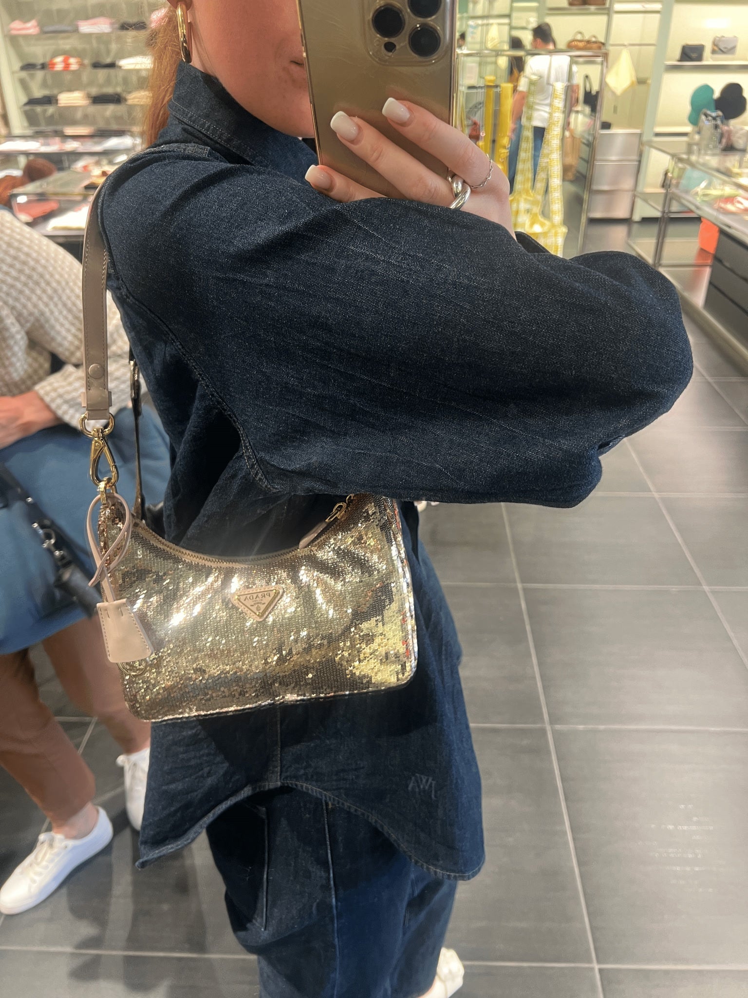 Prada torebka damska Sequins 1BC214Prada