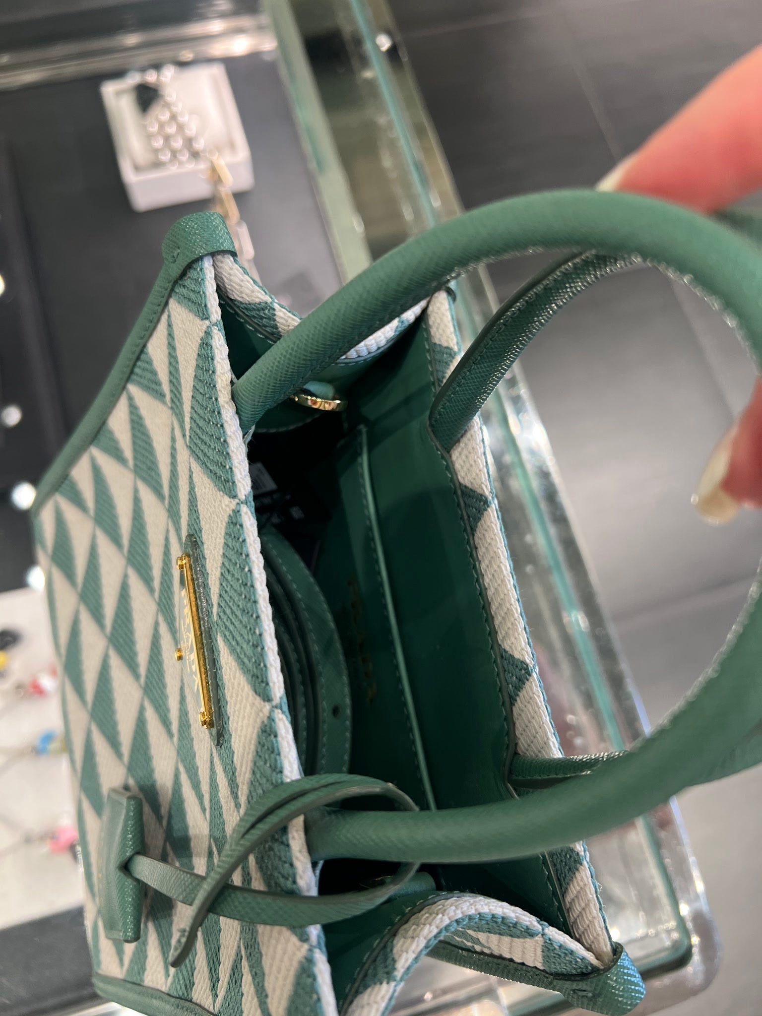 Prada Torebka Damska Zielona 2FKL F03LQPrada