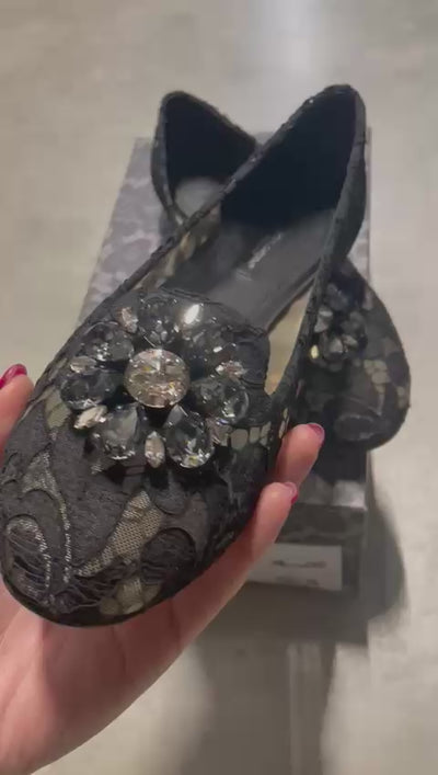 BALLERINA SUEDE+PIZZO TAORMINA