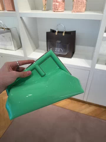 W.Pochette Fendi First Calf Leather + Inside Fabric Edamame + P