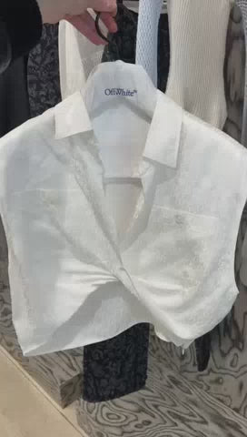 RS Jacquard Satin Sleeveless Cream No Color